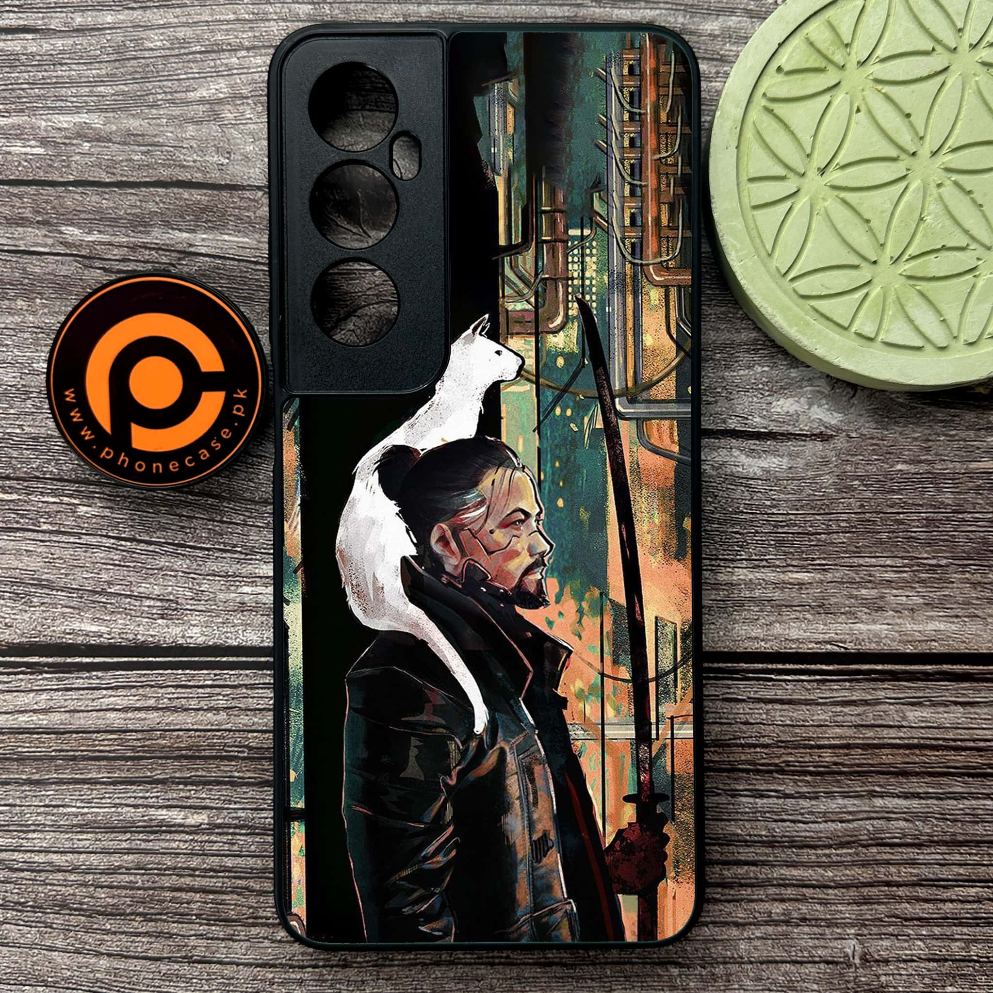 Realme C65  - Cybernetic Warrior Series - Premium Metal Printed soft Bumper shock Proof Case