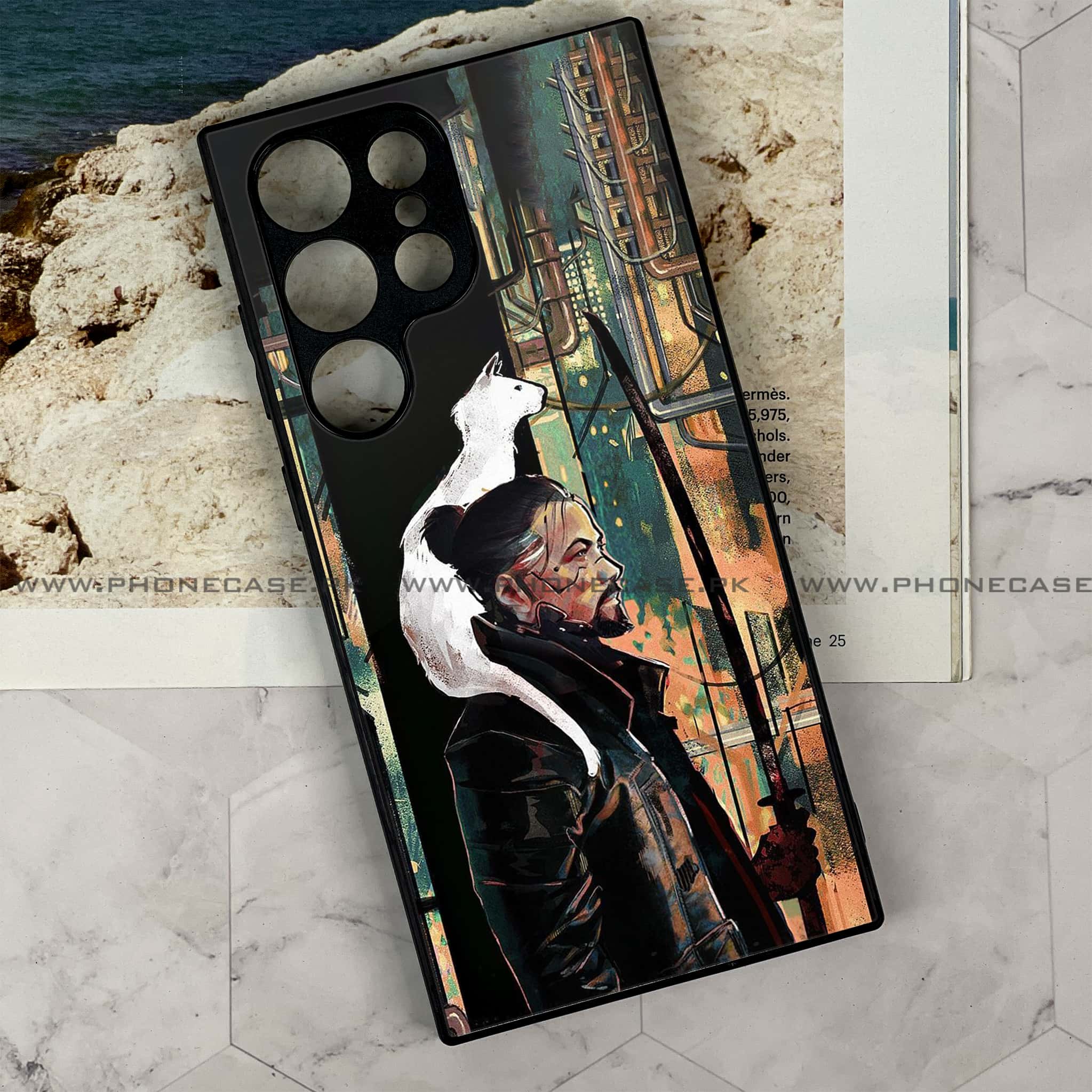 Samsung Galaxy S22 Ultra - Cybernetic Warrior Series - Premium Metal Printed soft Bumper shock Proof Case
