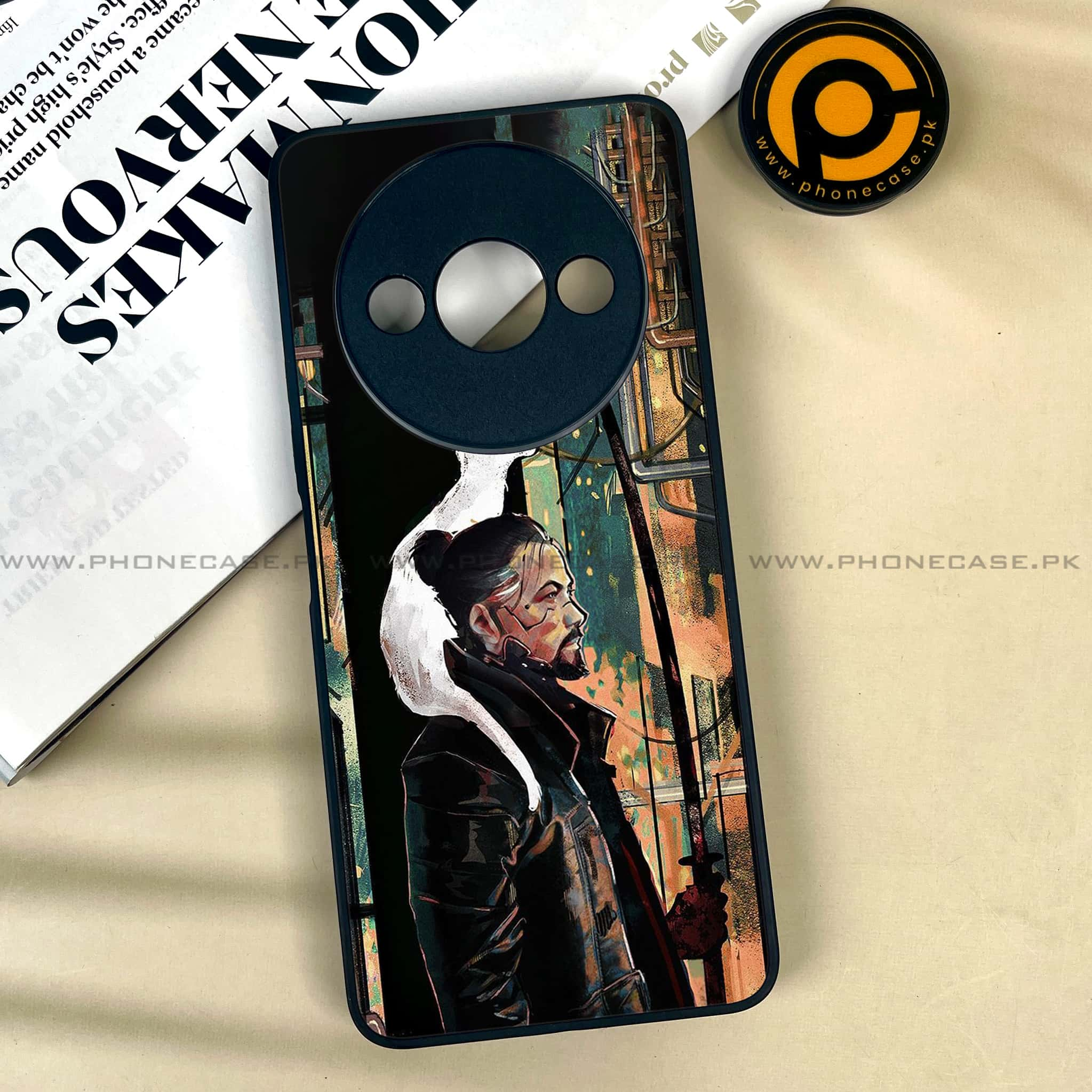 Xiaomi Redmi A3x - Cybernetic Warrior Series - Premium Printed Metal soft Bumper shock Proof Case