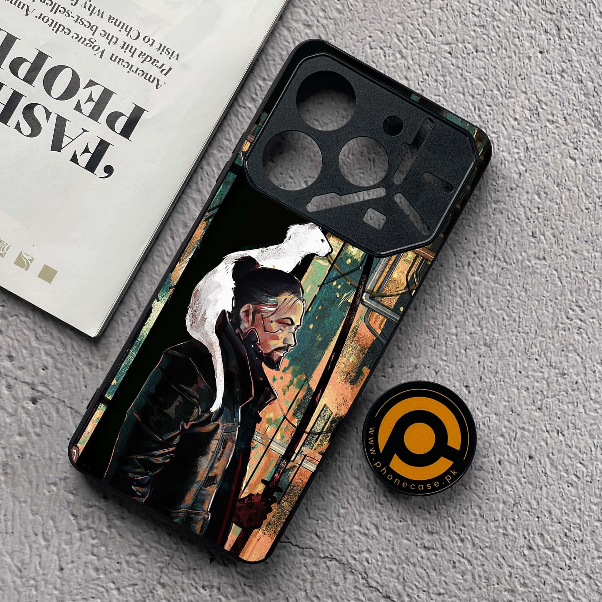 Tecno Pova 6 Neo - Cybernetic Warrior Series - Premium Metal  Printed soft Bumper shock Proof Case
