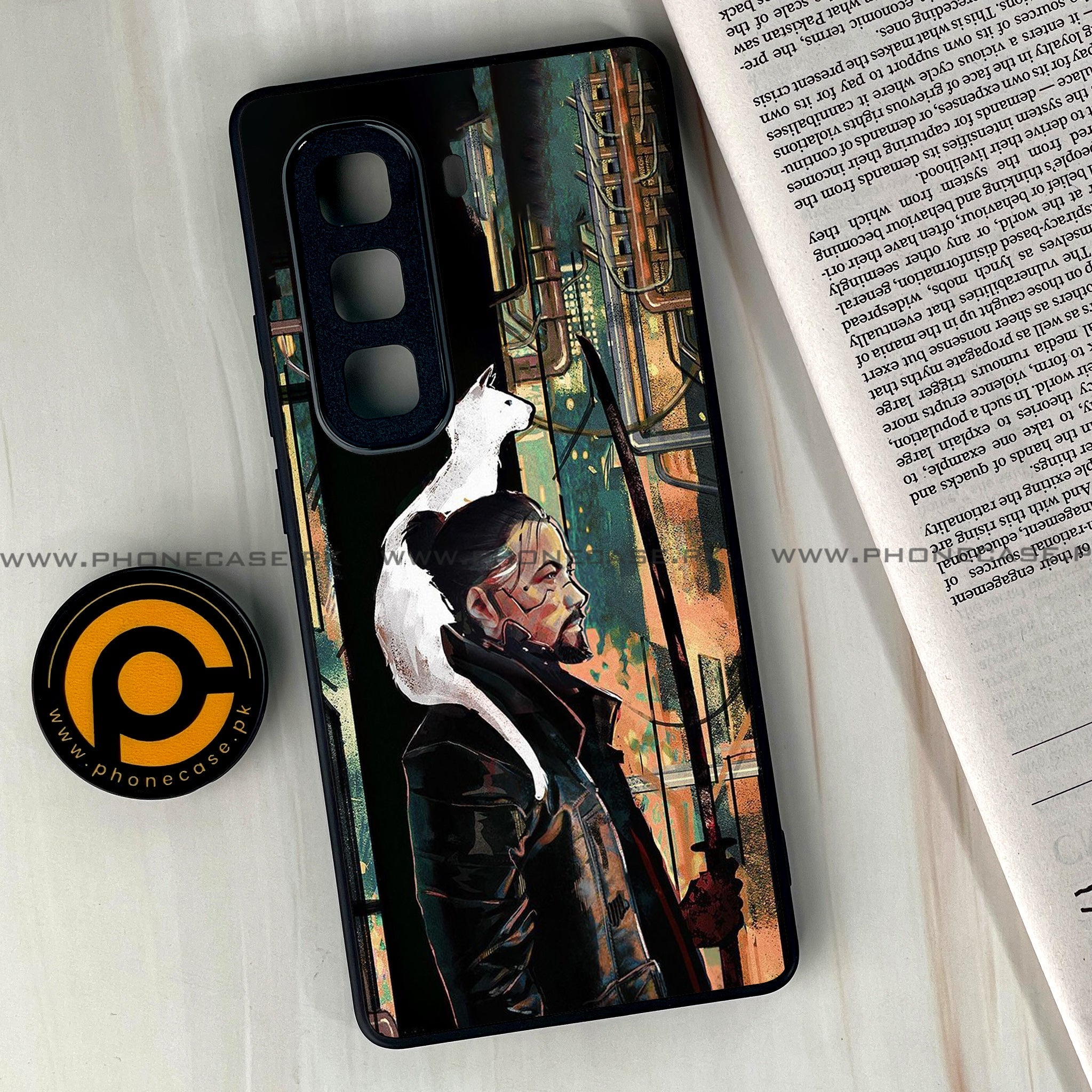 Infinix Hot 60 Pro Plus - Cybernetic Warrior Series - Premium Metal Printed soft Bumper shock Proof Case
