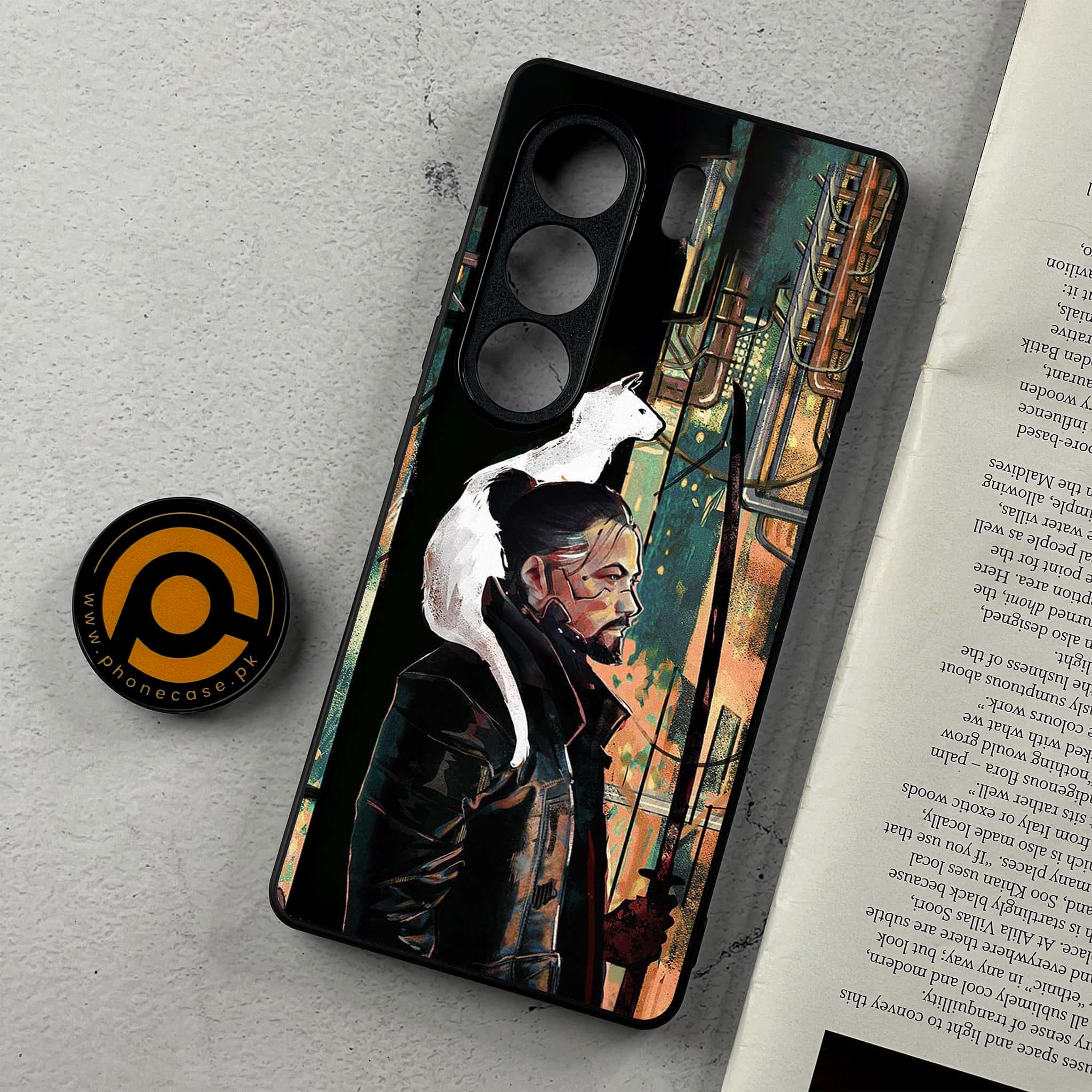 Tecno Camon 40 Pro - Cybernetic Warrior Series - Premium Metal Printed Soft Bumper Shockproof Case