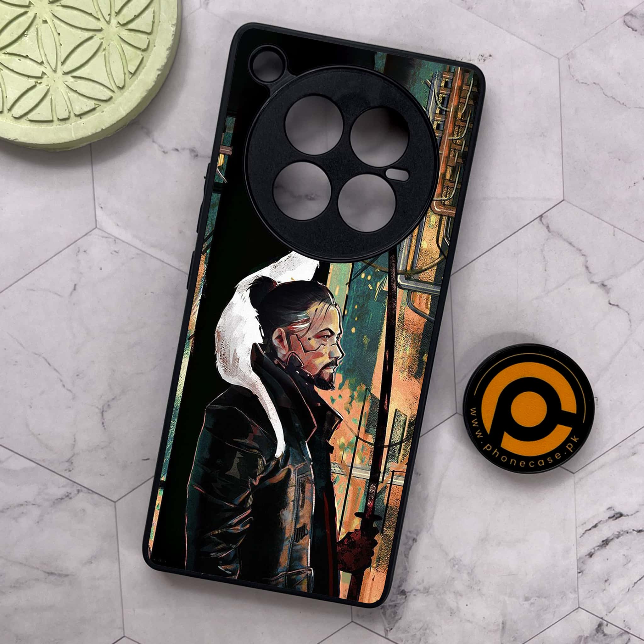 Infinix Zero 40 5G - Cybernetic Warrior Series - Premium Metal Printed soft Bumper shock Proof Case