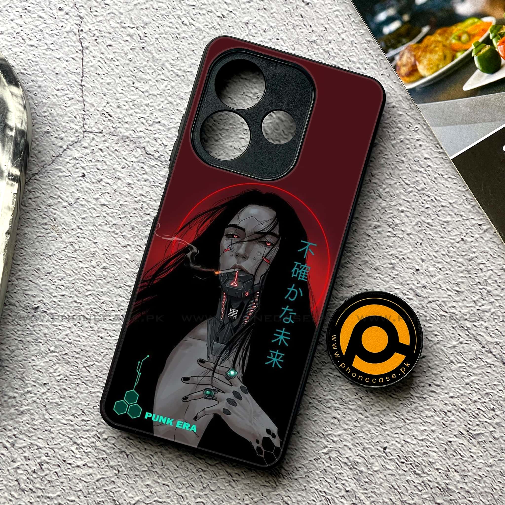 Oppo A5 Pro - Cybernetic Warrior Series - Premium Metal Printed soft Bumper shock Proof Case