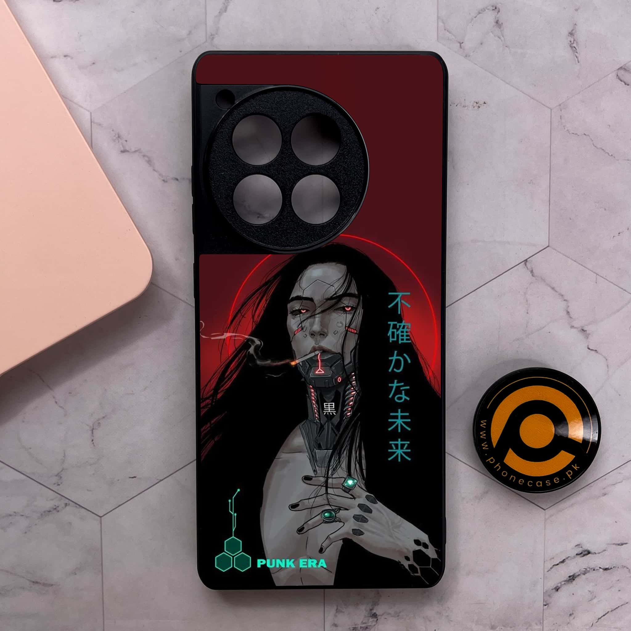 OnePlus 12R - Cybernetic Warrior Series - Premium Metal Printed soft Bumper shock Proof Case