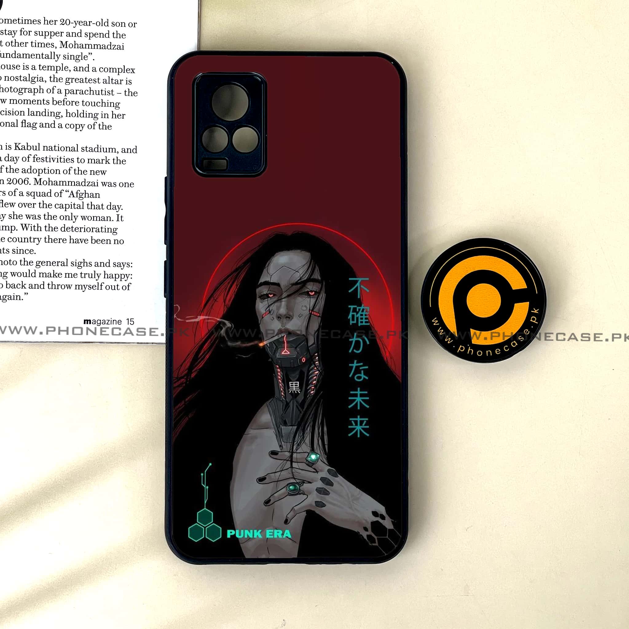 Vivo V20 - Cybernetic Warrior Series - Premium Printed Glass soft Bumper shock Proof Case