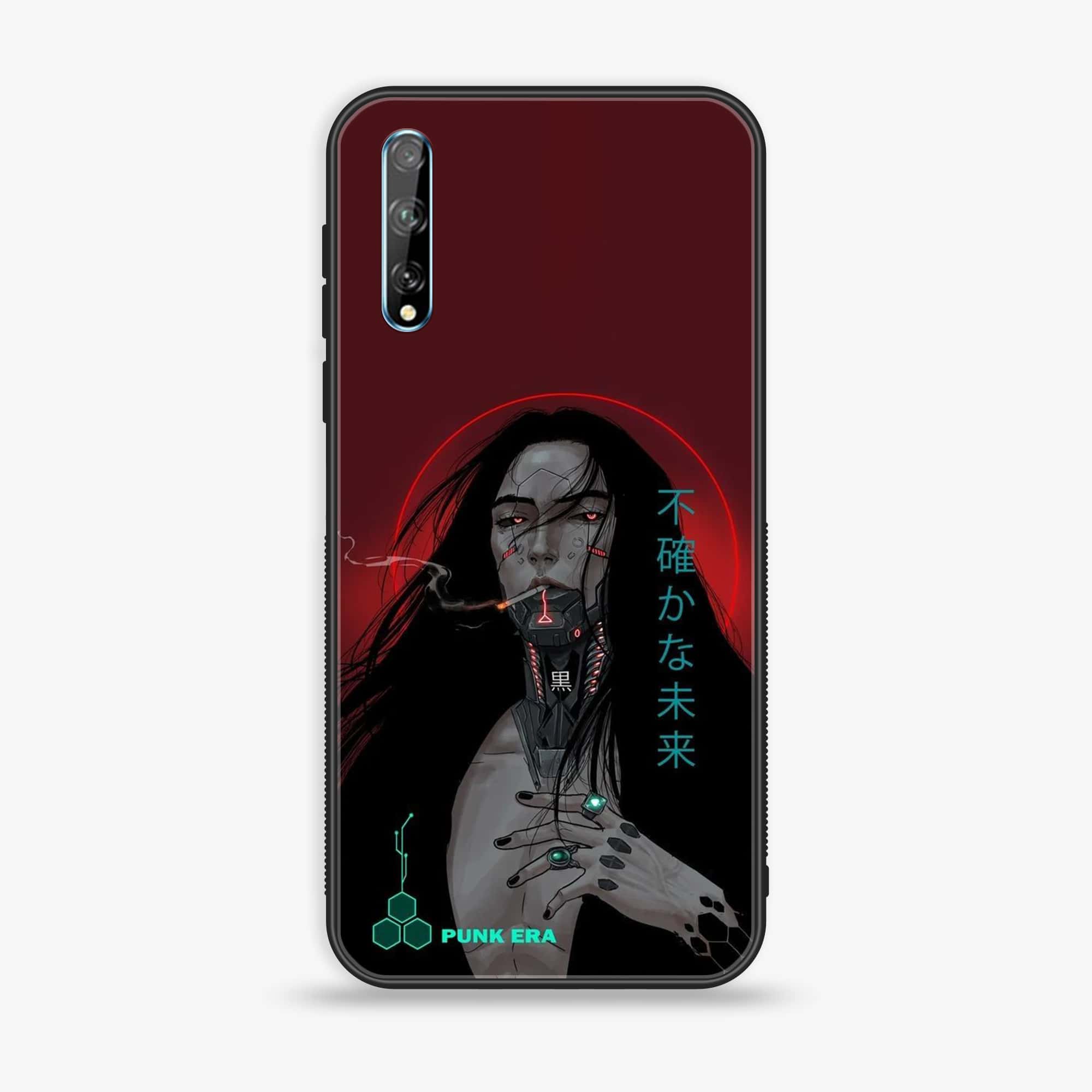 Huawei Y8p - Cybernetic Warrior Series - Premium Printed Glass soft Bumper shock Proof Case