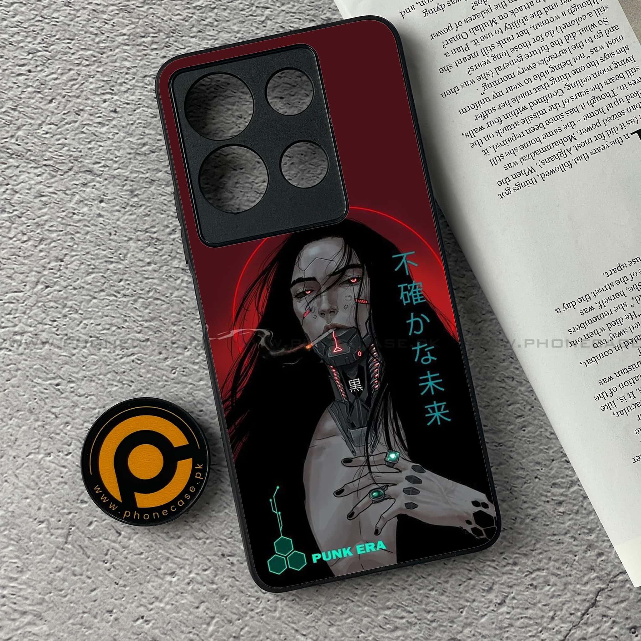 Infinix Note 30 - Cybernetic Warrior Series - Premium Printed Glass soft Bumper shock Proof Case