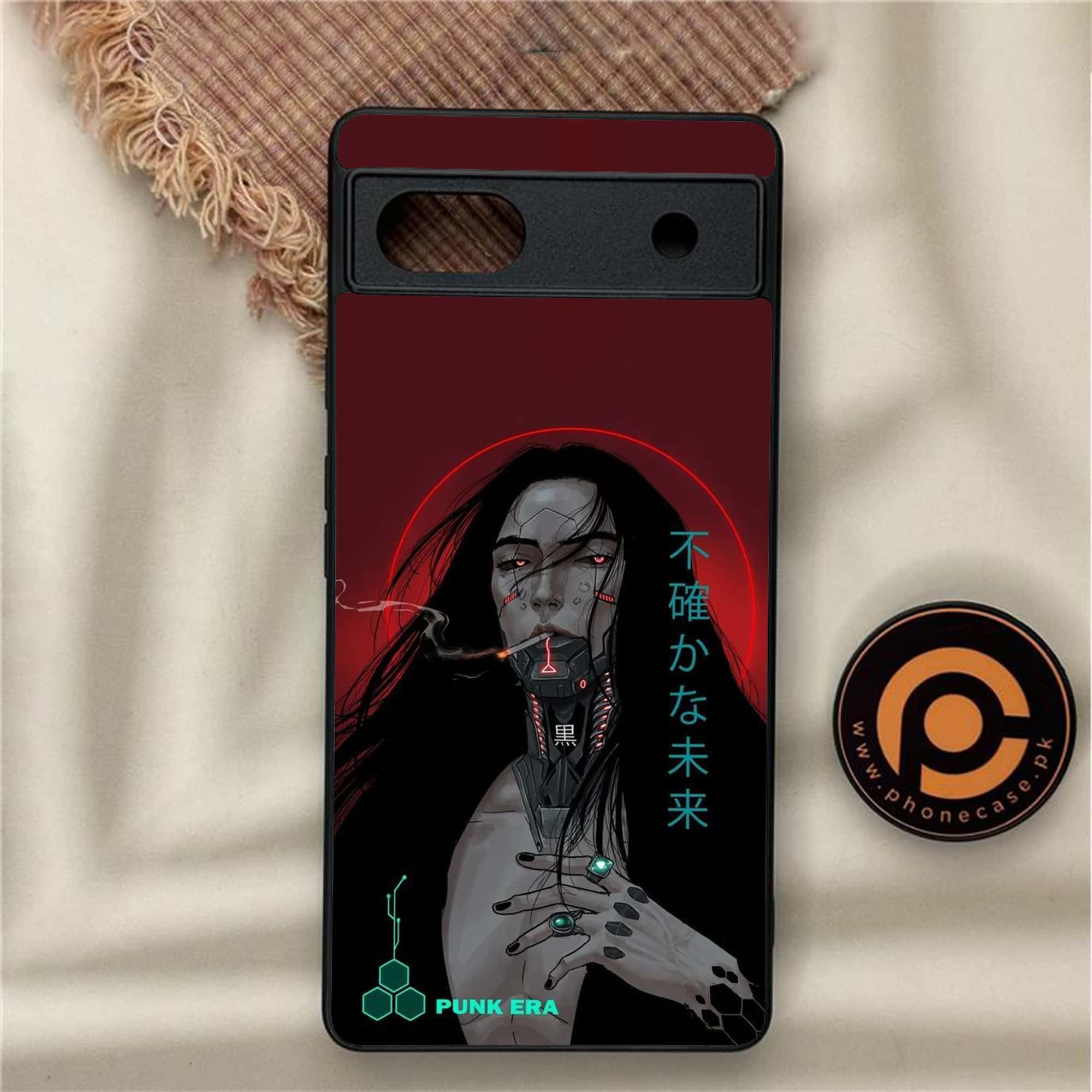 Google Pixel 6A - Cybernetic Warrior Series - Premium Metal Printed soft Bumper Shock Proof Case