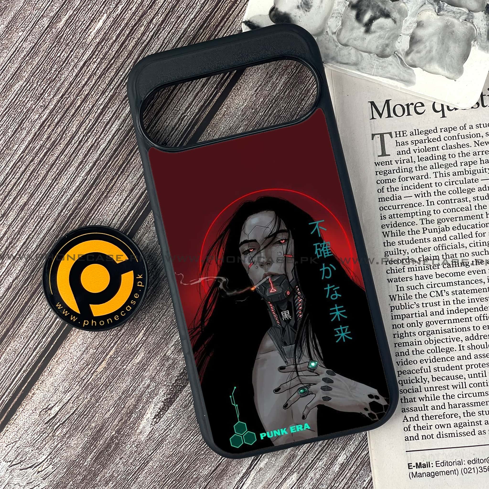 Google Pixel 9 Pro - Cybernetic Warrior Series - Premium Metal Printed soft Bumper Shock Proof Case