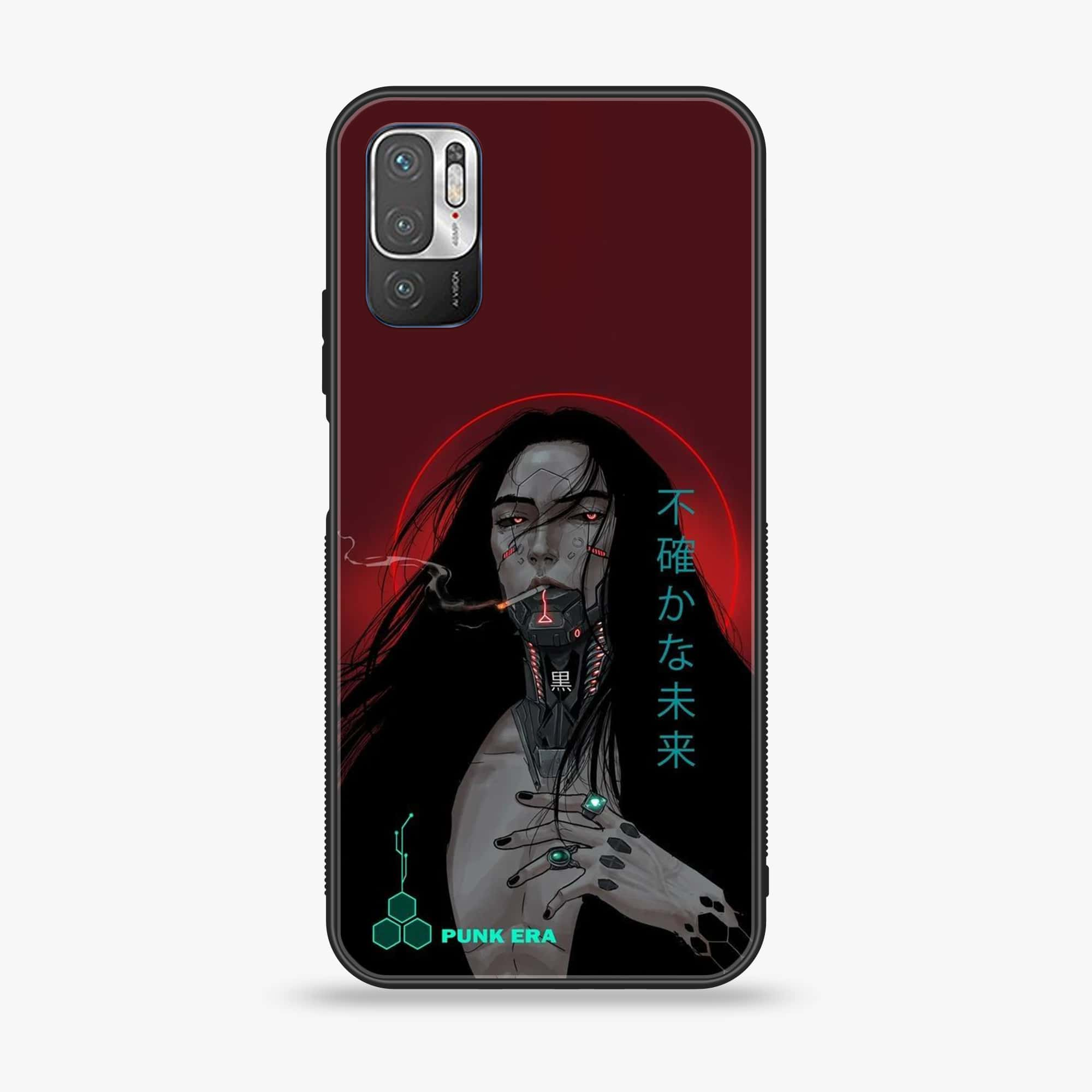 Xiaomi Redmi Note 10 5G - Cybernetic Warrior Series - Premium Printed Glass soft Bumper shock Proof Case