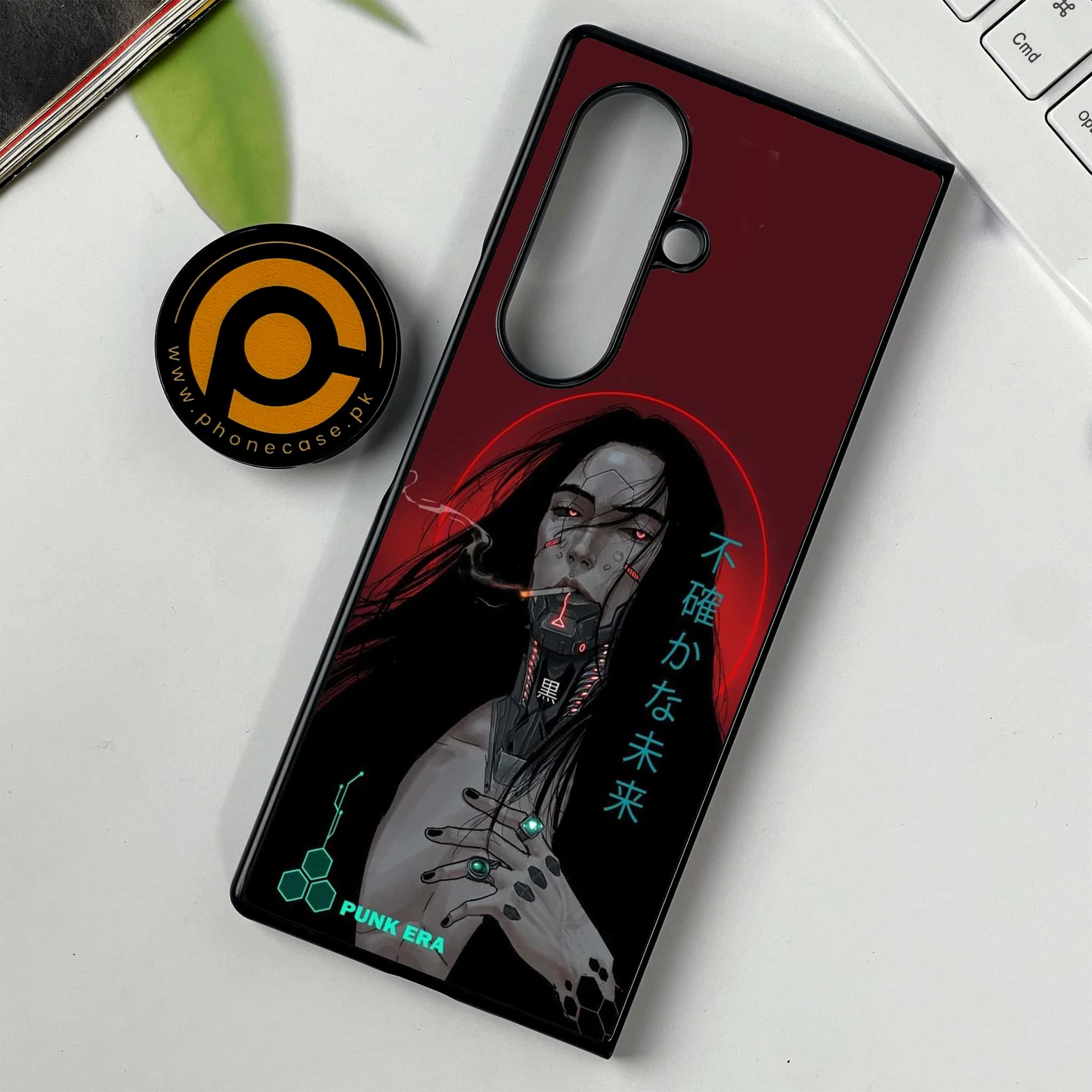 Samsung Galaxy Z Fold 7 - Cybernetic Warrior Series - Premium Metal Printed soft Bumper shock Proof Case