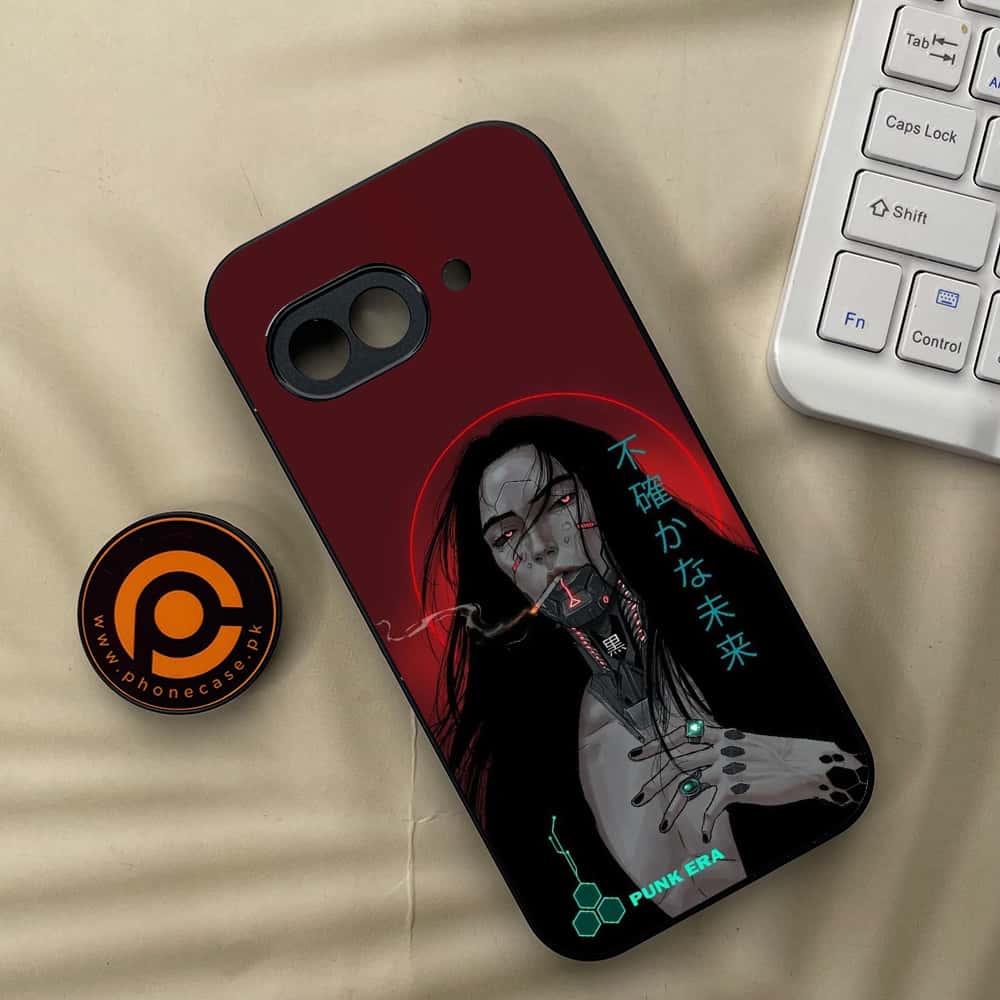 Google Pixel 9a - Cybernetic Warrior Series - Premium Metal Printed soft Bumper Shock Proof Case
