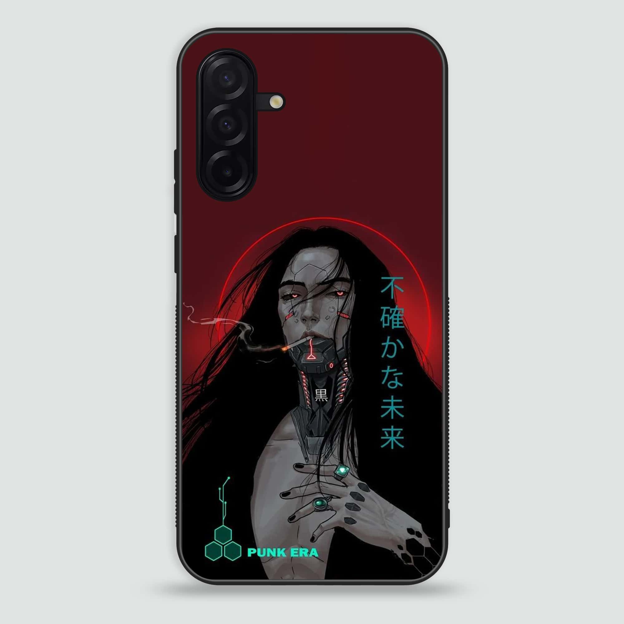Samsung Galaxy A26 -   Cybernetic Warrior Series  - Premium Printed Glass soft Bumper shock Proof Case