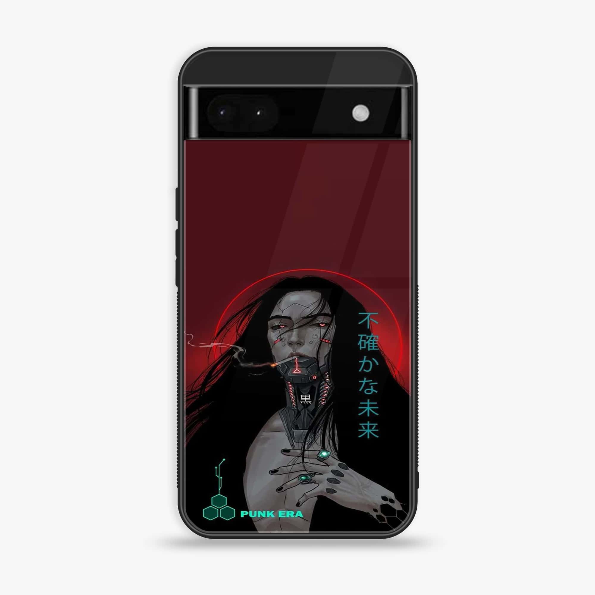 Google Pixel 6A - Cybernetic Warrior Series - Premium Metal Printed soft Bumper Shock Proof Case