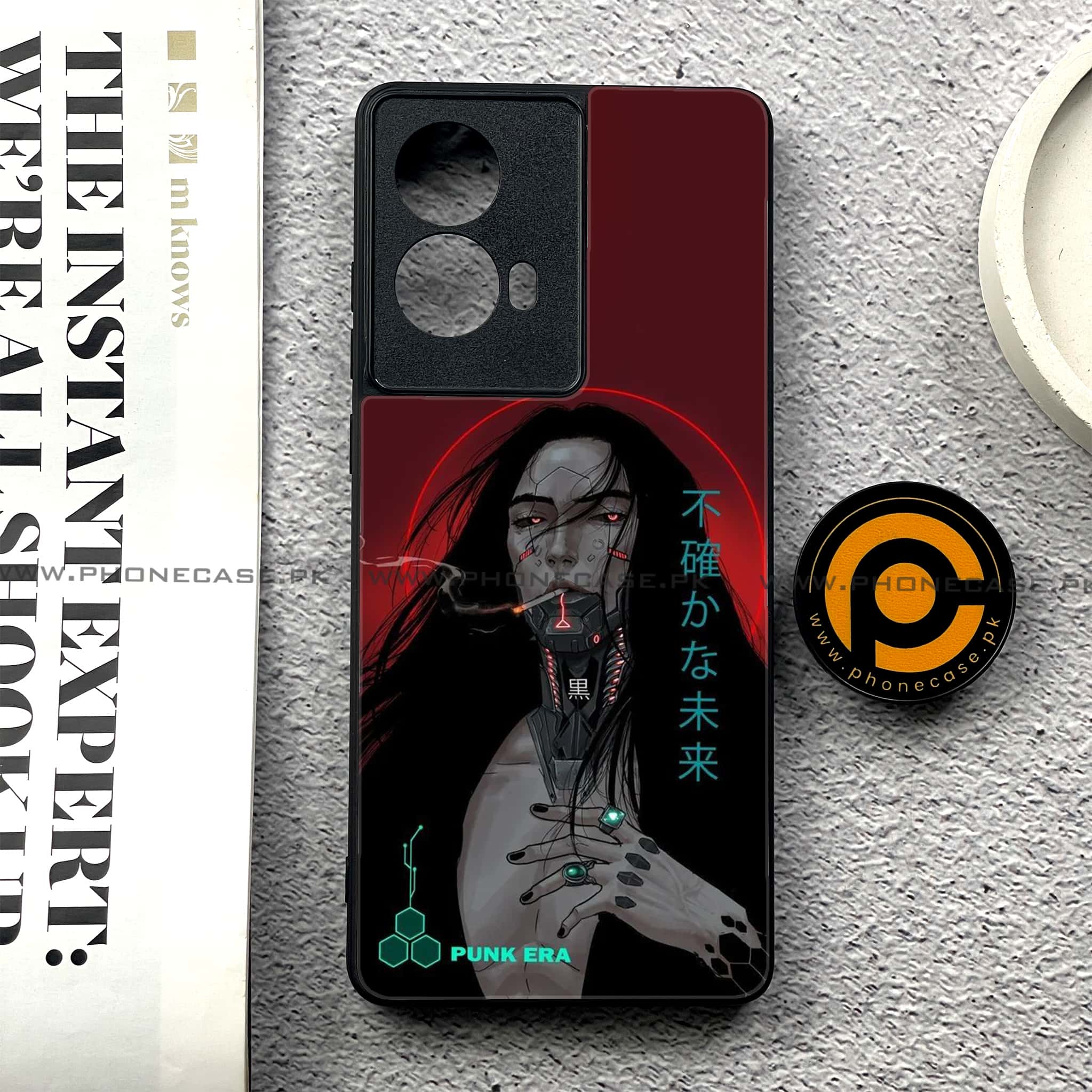 Moto G85 - Cybernetic Warrior Series - Premium Printed Glass soft Bumper shock Proof Case