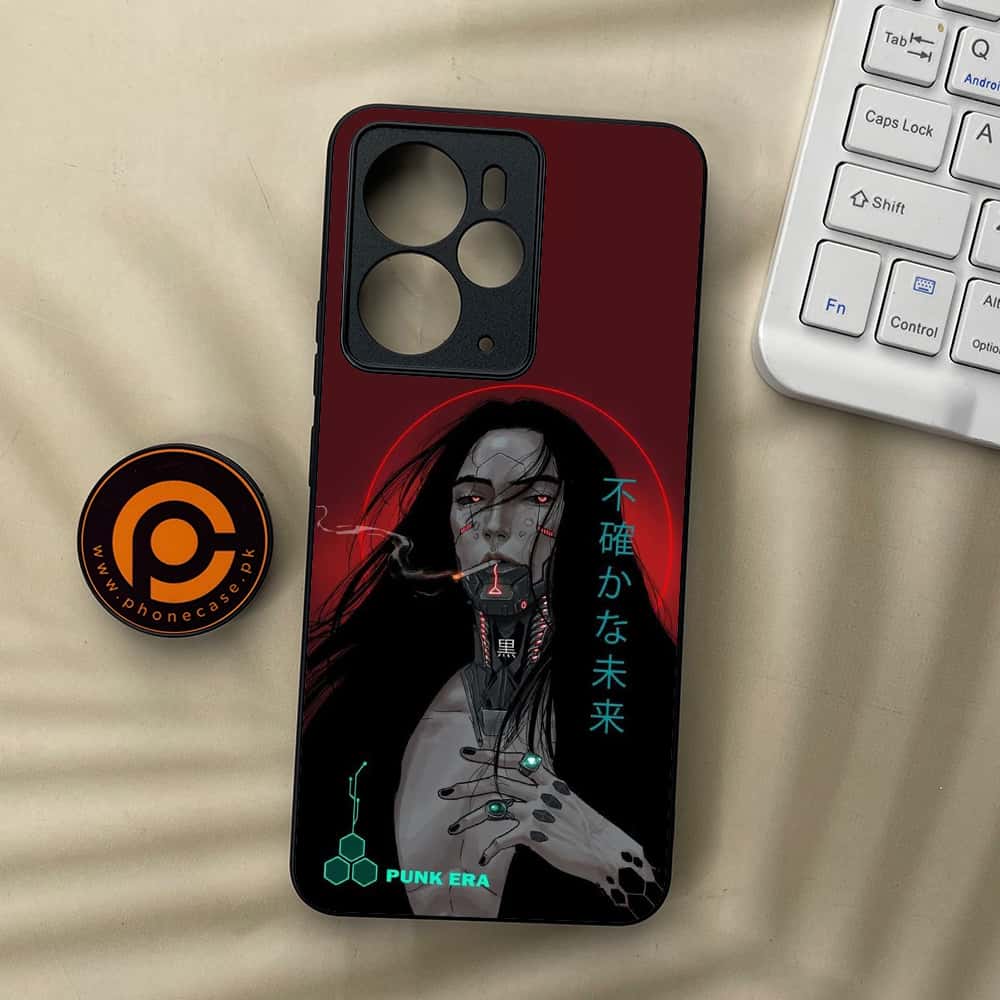 Realme 14 5G - Cybernetic Warrior Series - Premium Metal Printed soft Bumper Shock Proof Case