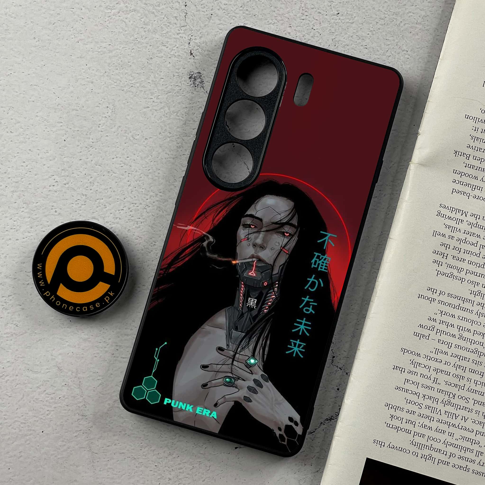 Tecno Camon 40 - Cybernetic Warrior Series - Premium Metal Printed Soft Bumper Shockproof Case