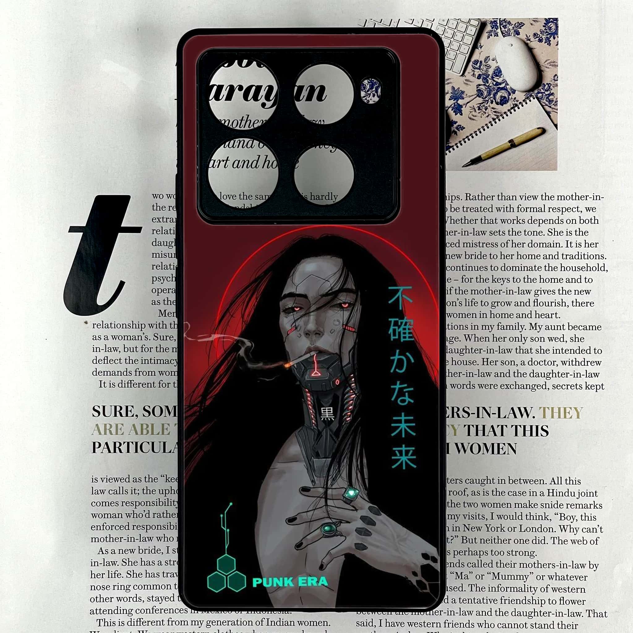 Infinix Note 40 Pro Plus - Cybernetic Warrior Series - Premium Metal Printed soft Bumper shock Proof Case