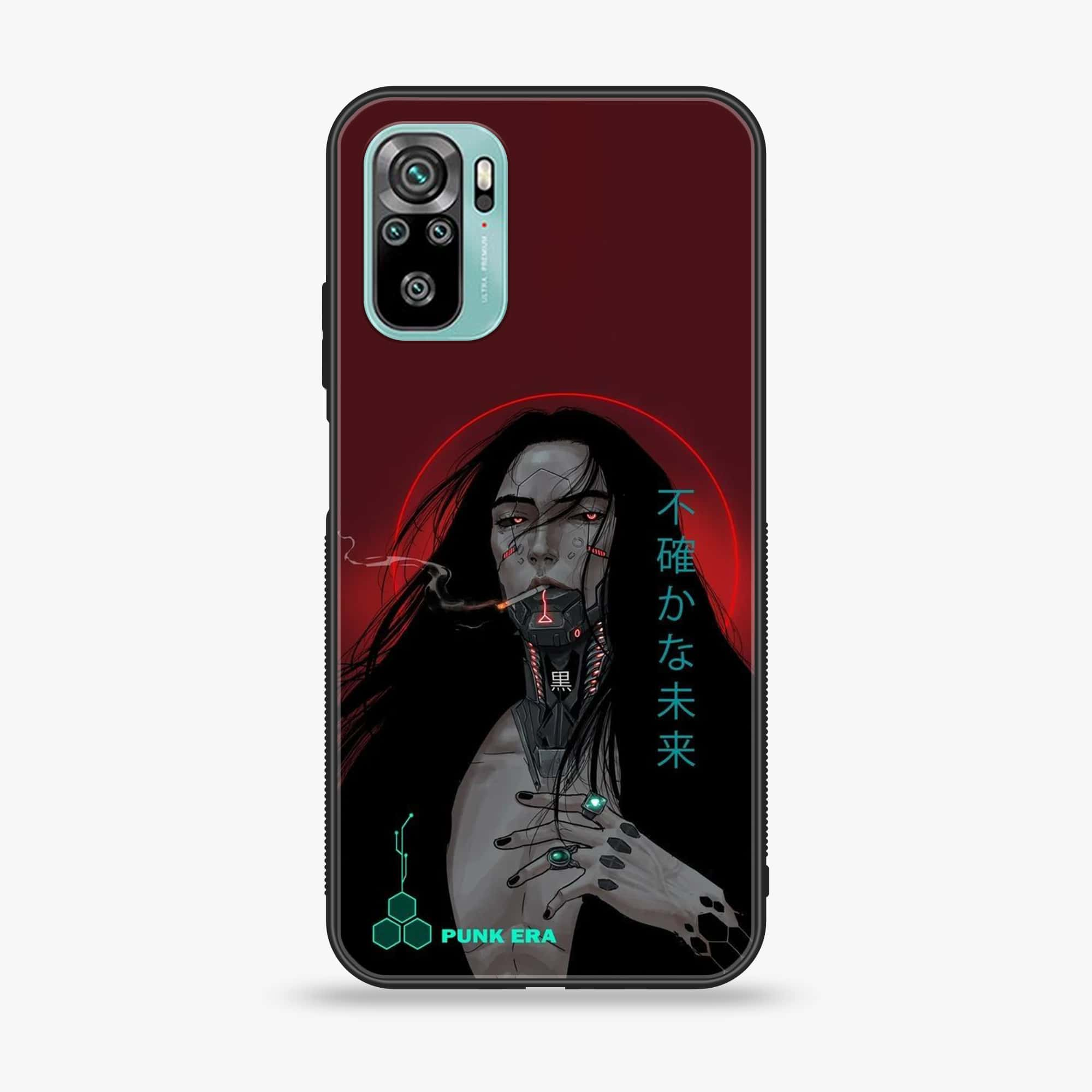 Xiaomi Redmi Note 10 - Cybernetic Warrior Series - Premium Printed Glass soft Bumper shock Proof Case