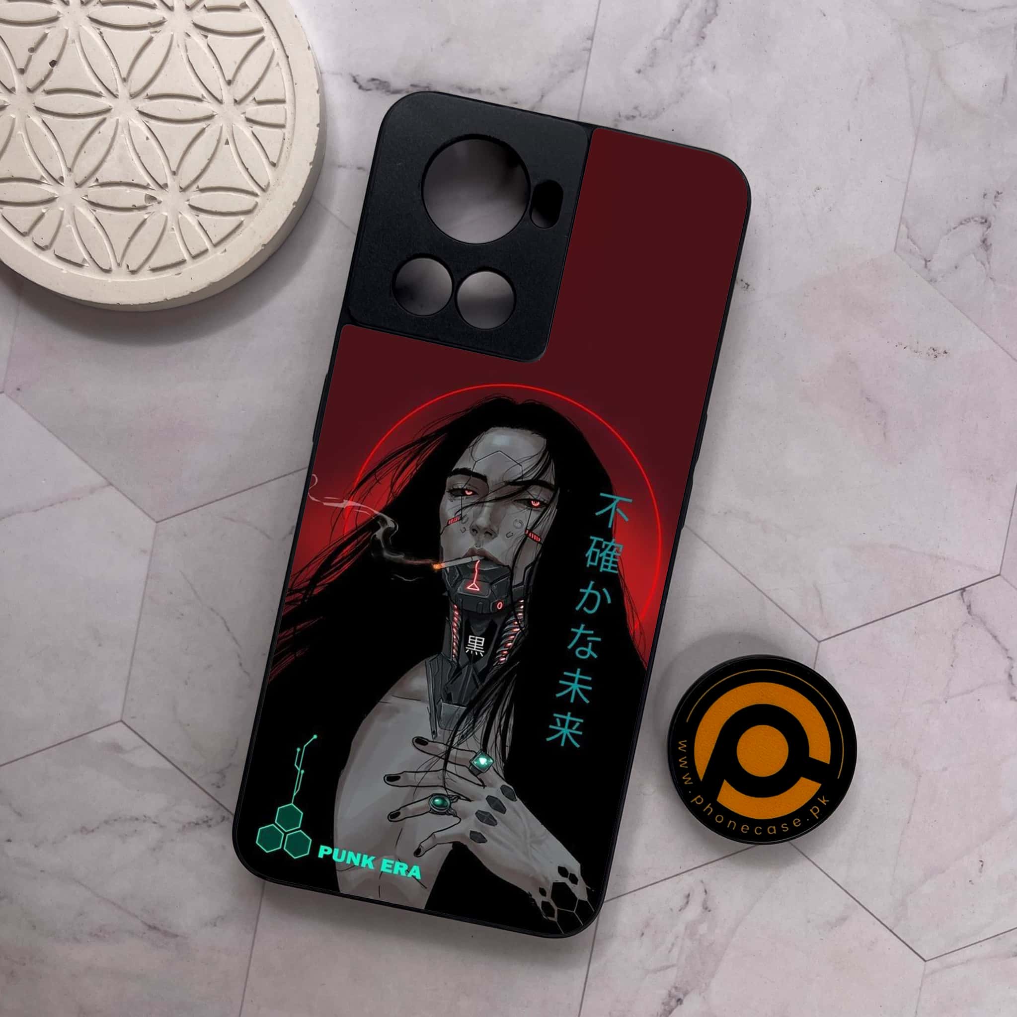 OnePlus 10R -   Cybernetic Warrior Series - Premium Metal Printed soft Bumper shock Proof Case