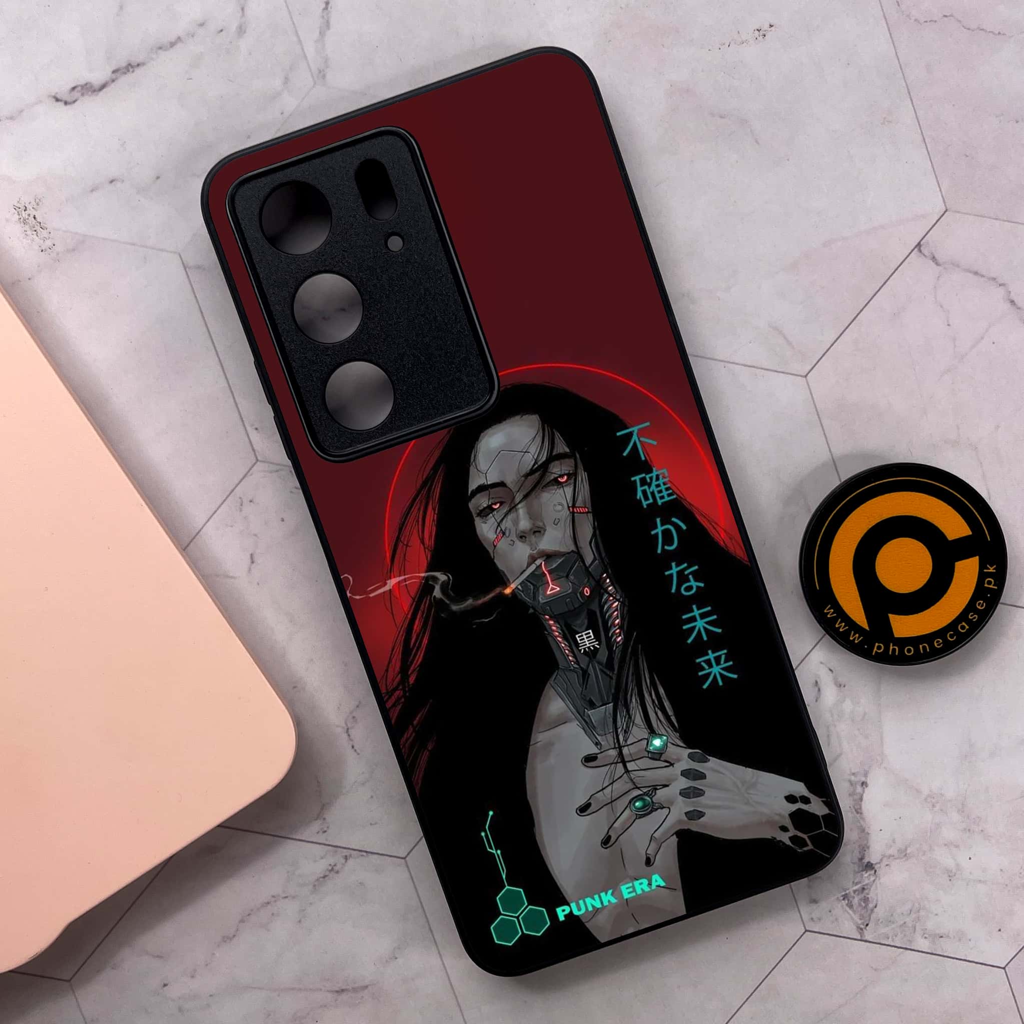 Realme C75x 4G - Cybernetic Warrior Series - Premium Metal Printed soft Bumper shock Proof Case