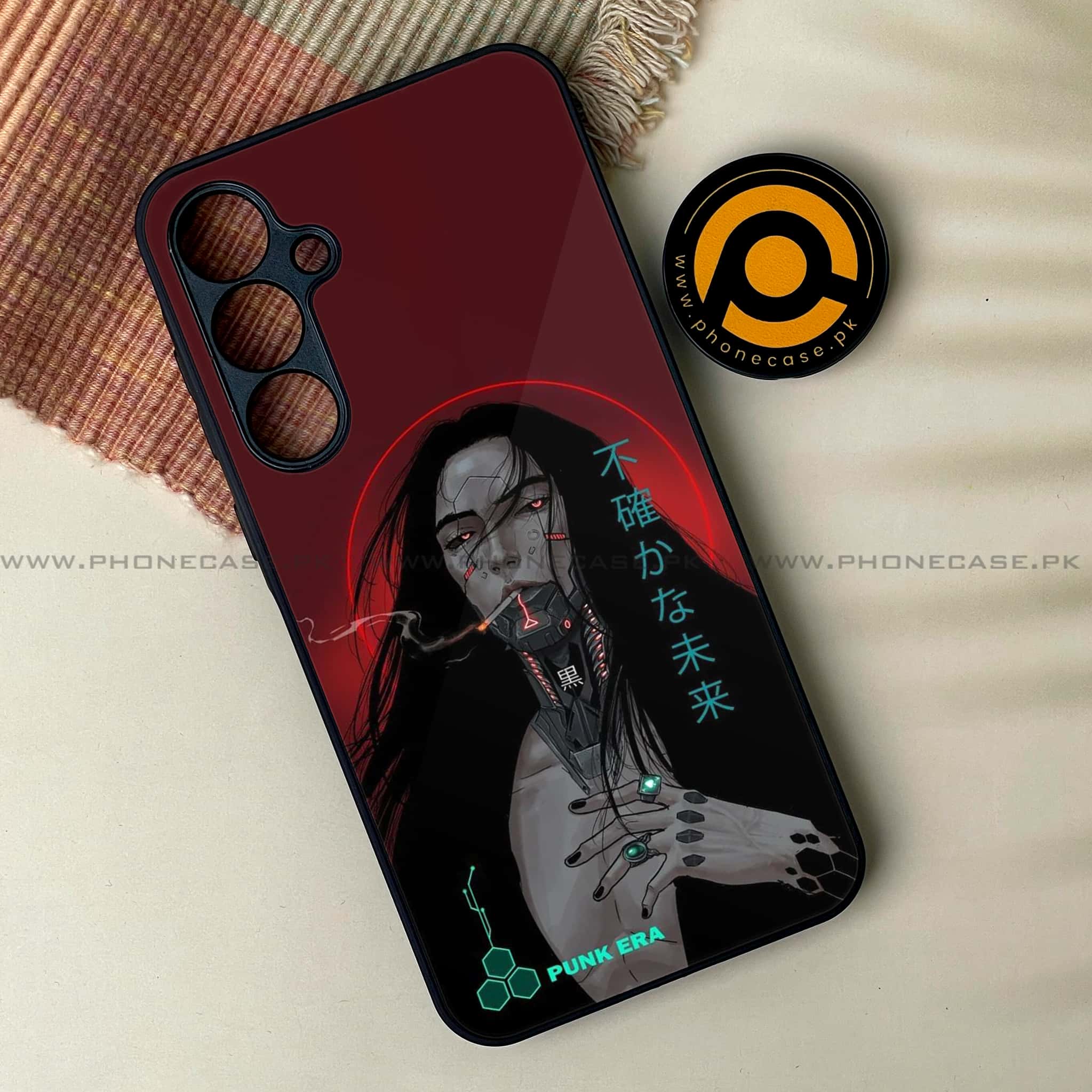 Samsung Galaxy A25 - Cybernetic Warrior Series - Premium Printed Glass soft Bumper shock Proof Case