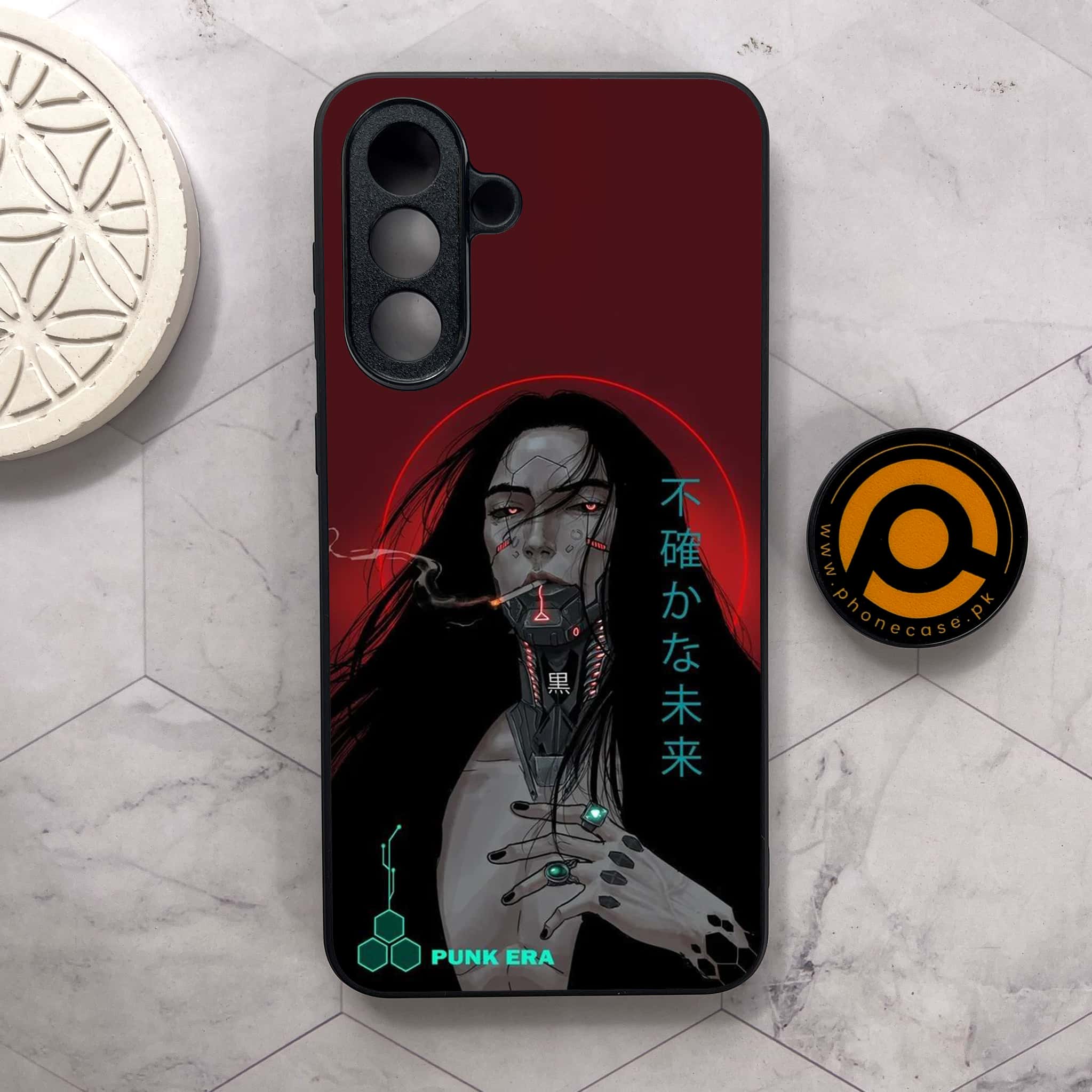 Samsung Galaxy A26 5G -   Cybernetic Warrior Series  - Premium Metal Printed soft Bumper shock Proof Case