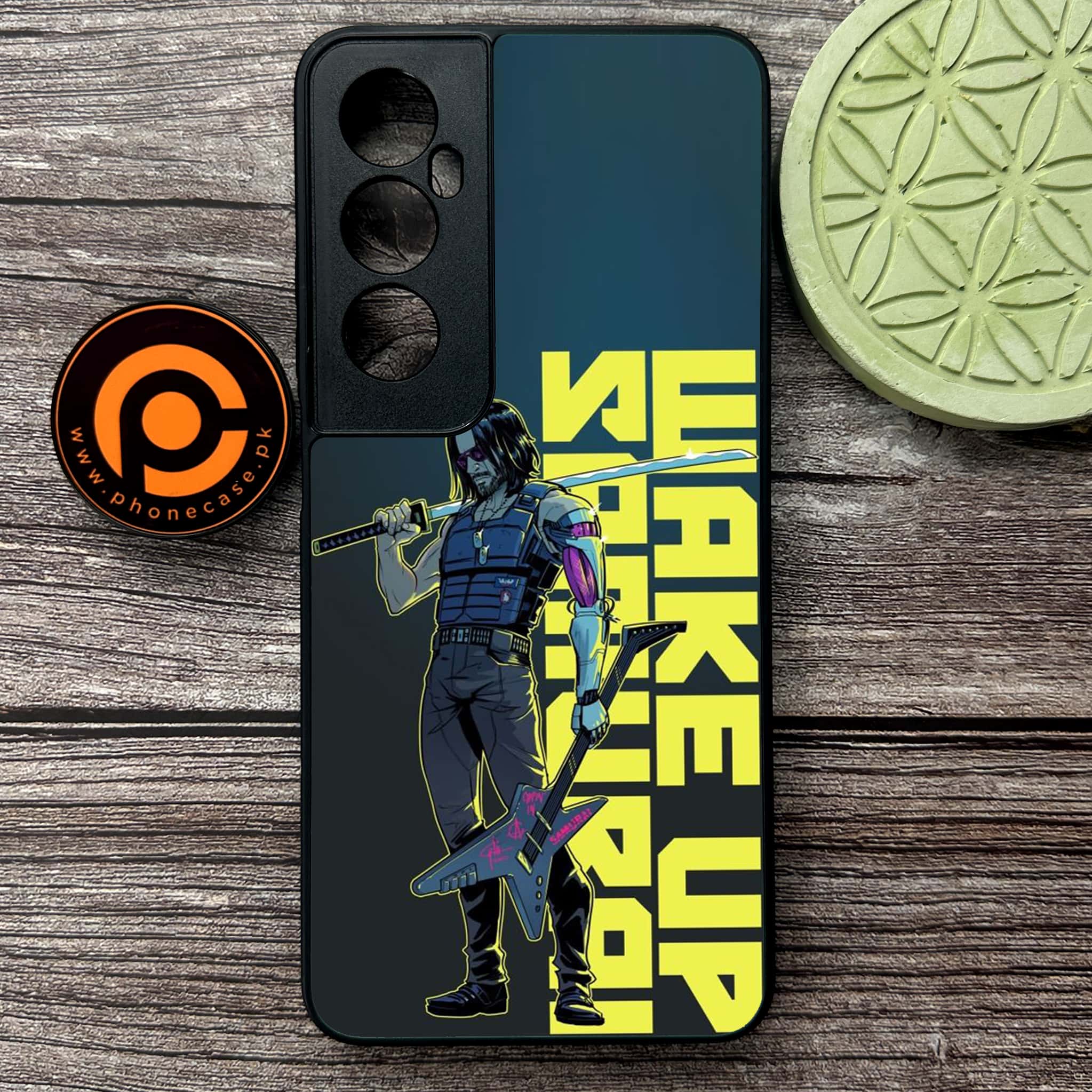 Realme C65  - Cybernetic Warrior Series - Premium Metal Printed soft Bumper shock Proof Case