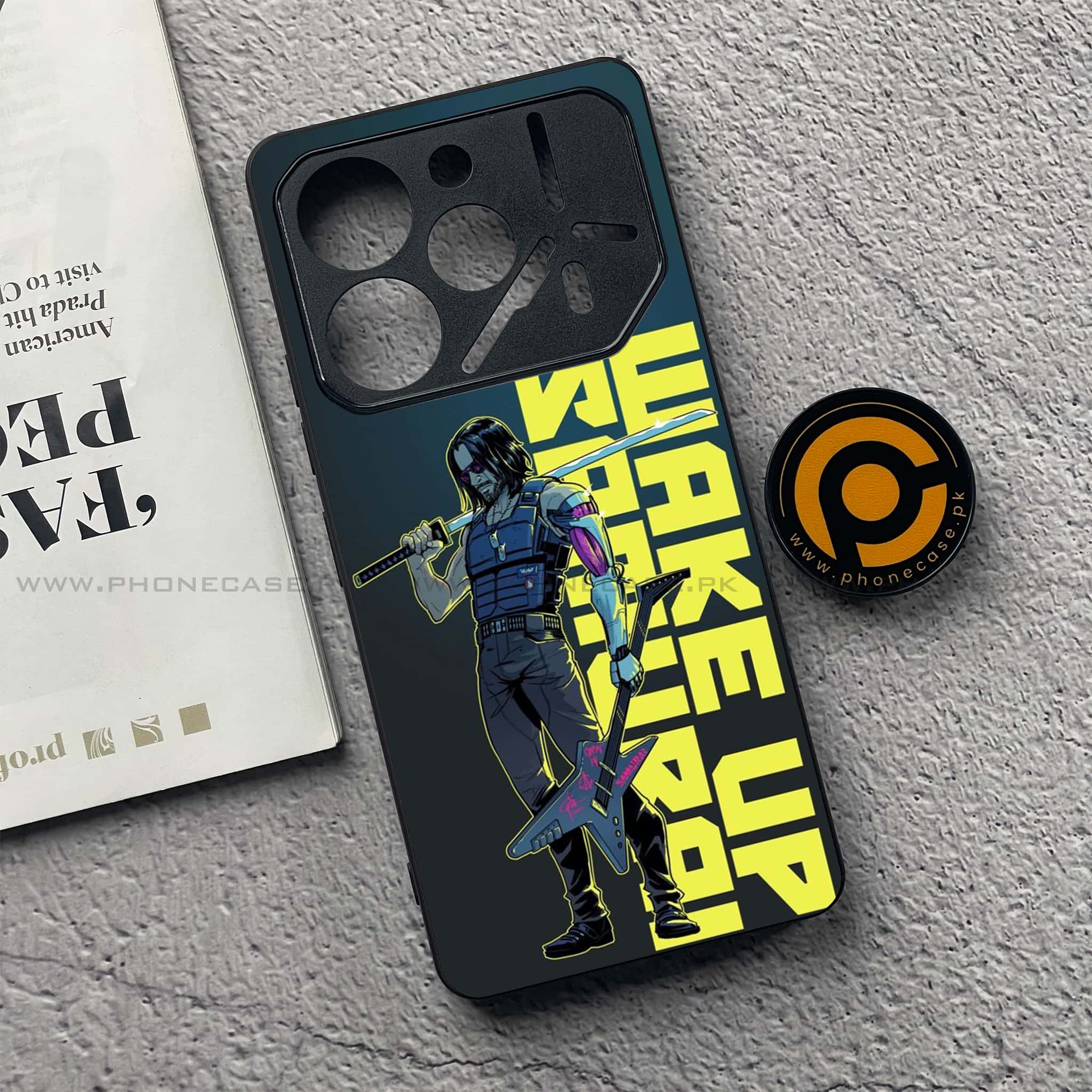 Tecno Pova 6 Pro - Cybernetic Warrior Series - Premium Printed Glass soft Bumper shock Proof Case