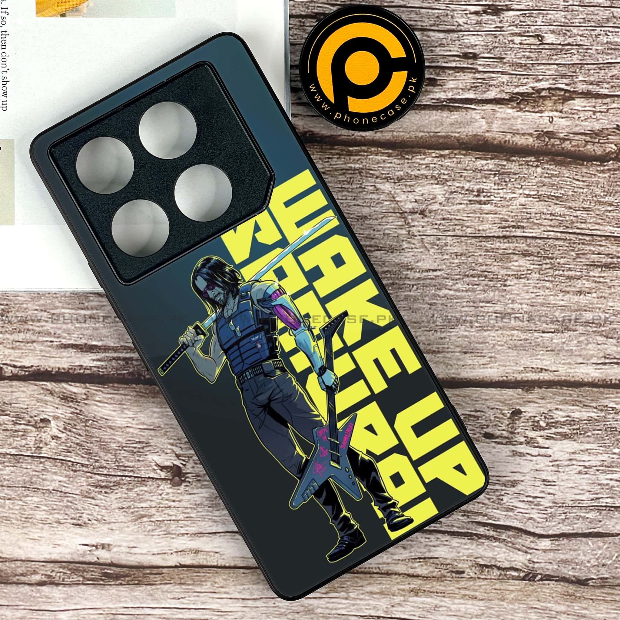 Infinix GT 20 Pro - Cybernetic Warrior Series - Premium Printed Glass soft Bumper shock Proof Case