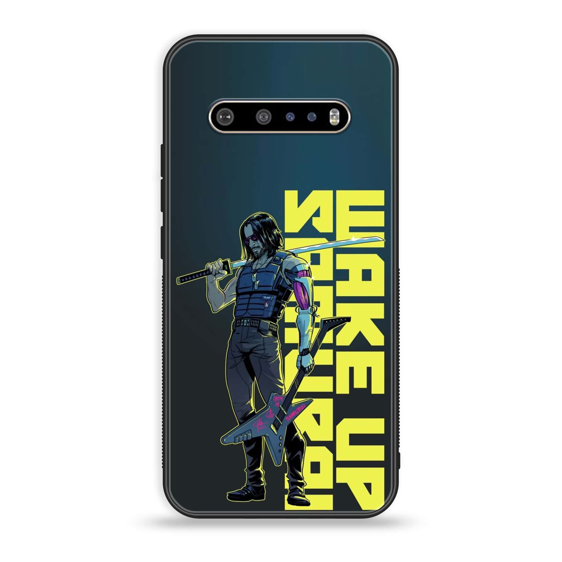 LG V60 Cybernetic Warrior Series Premium Printed Glass soft Bumper shock Proof Case