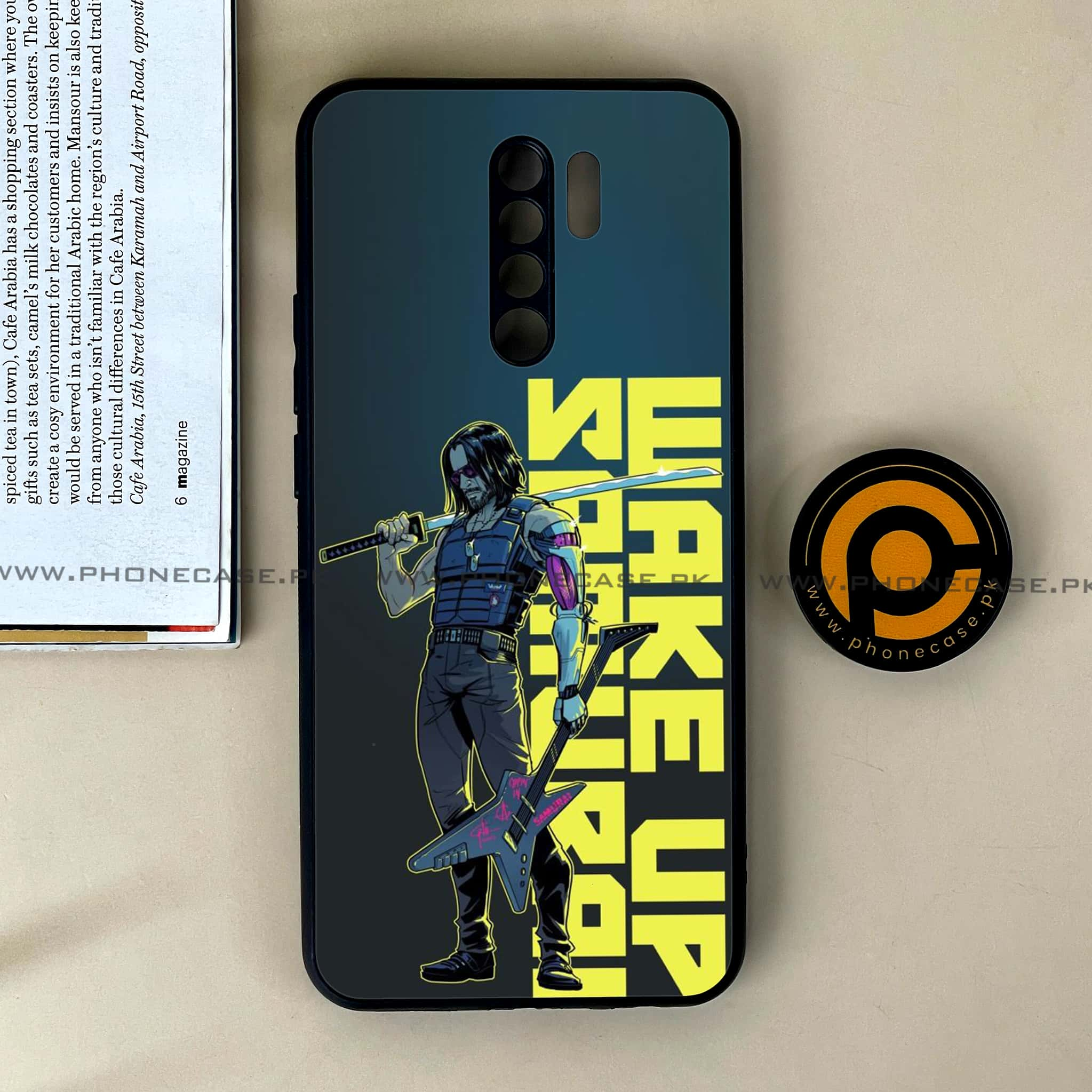 Xiaomi Redmi 9 - Cybernetic Warrior Series - Premium Printed Glass soft Bumper shock Proof Case