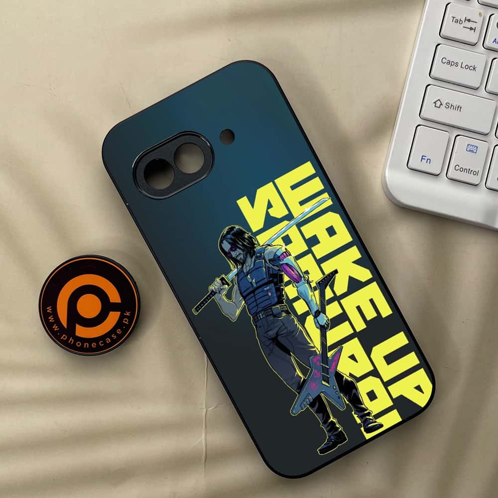 Google Pixel 9a - Cybernetic Warrior Series - Premium Metal Printed soft Bumper Shock Proof Case