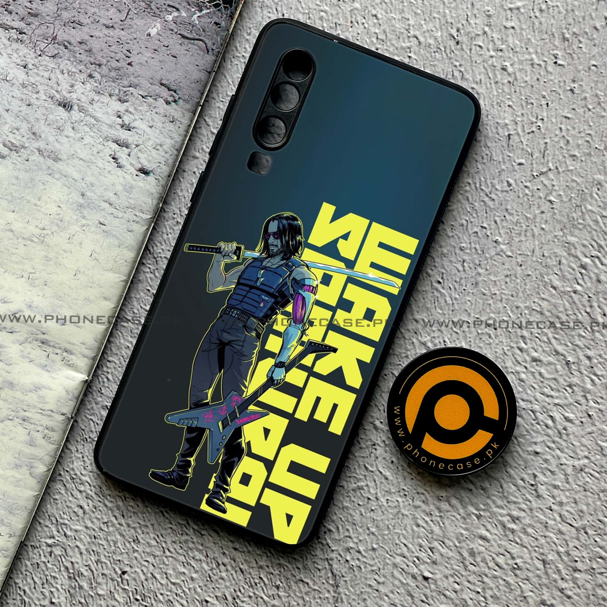 Huawei P30 - Cybernetic Warrior Series - Premium Printed Glass soft Bumper shock Proof Case