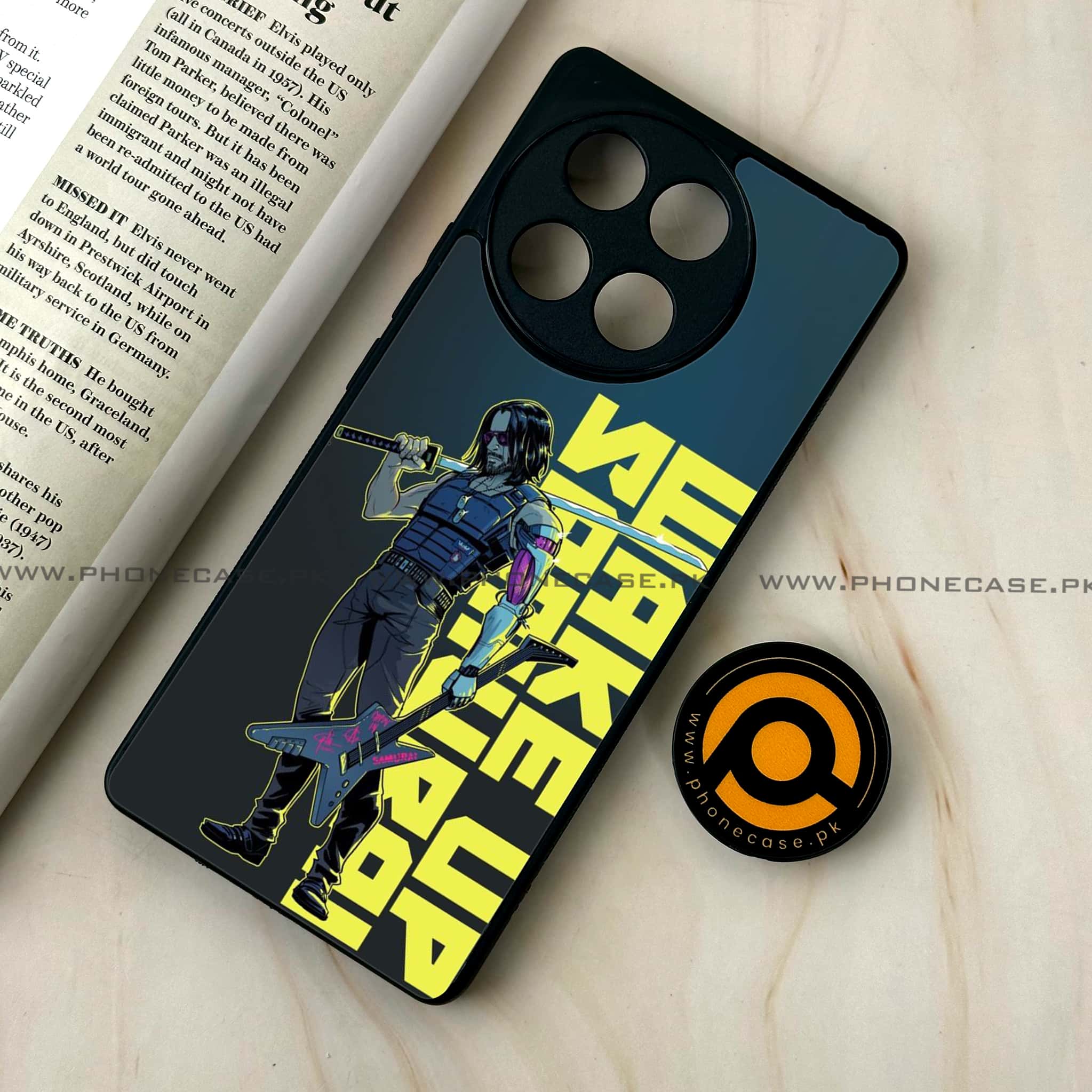 Tecno Camon 30s - Cybernetic Warrior Series - Premium Metal Printed soft Bumper shock Proof Case