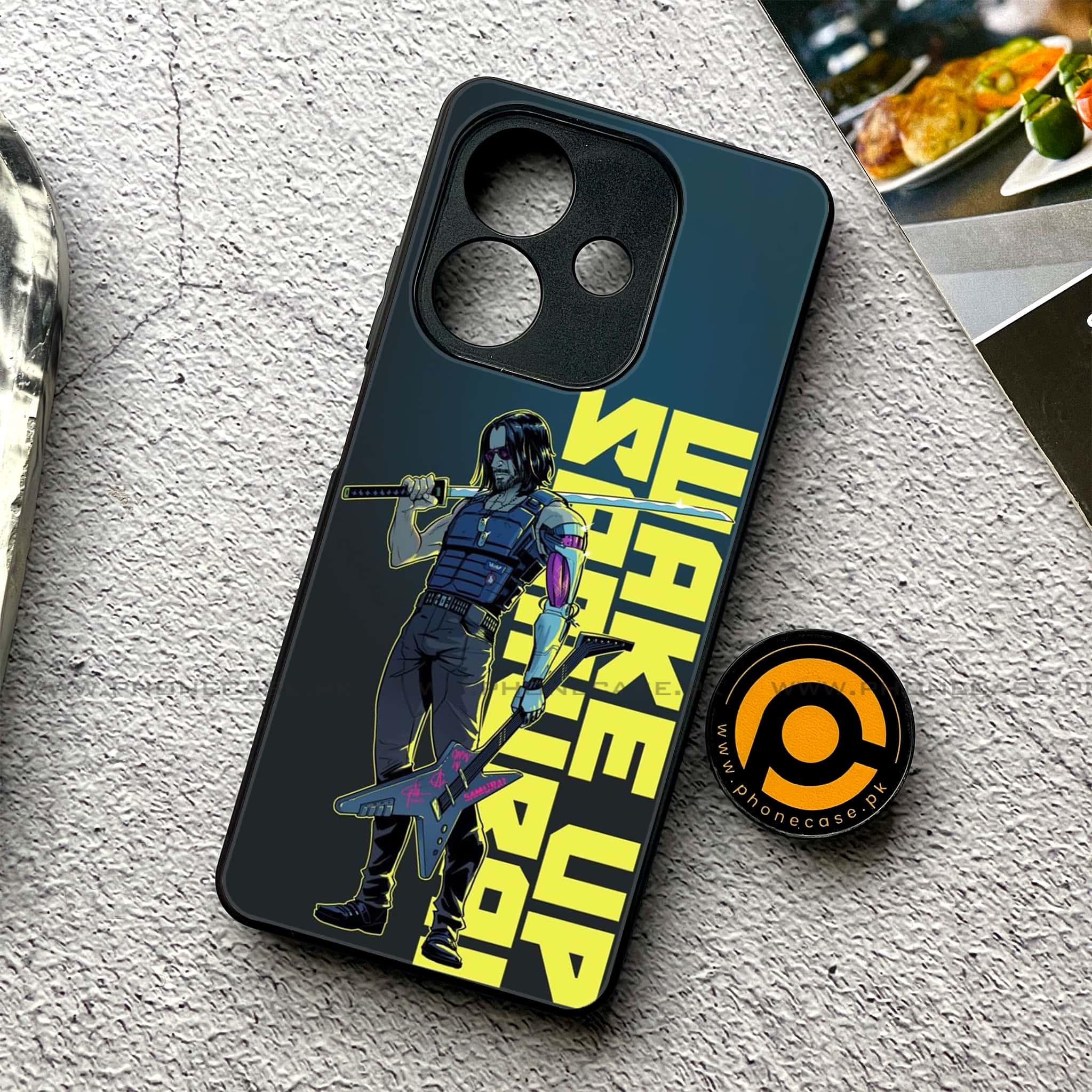 Oppo A5i - Cybernetic Warrior Series - Premium Metal Printed soft Bumper shock Proof Case