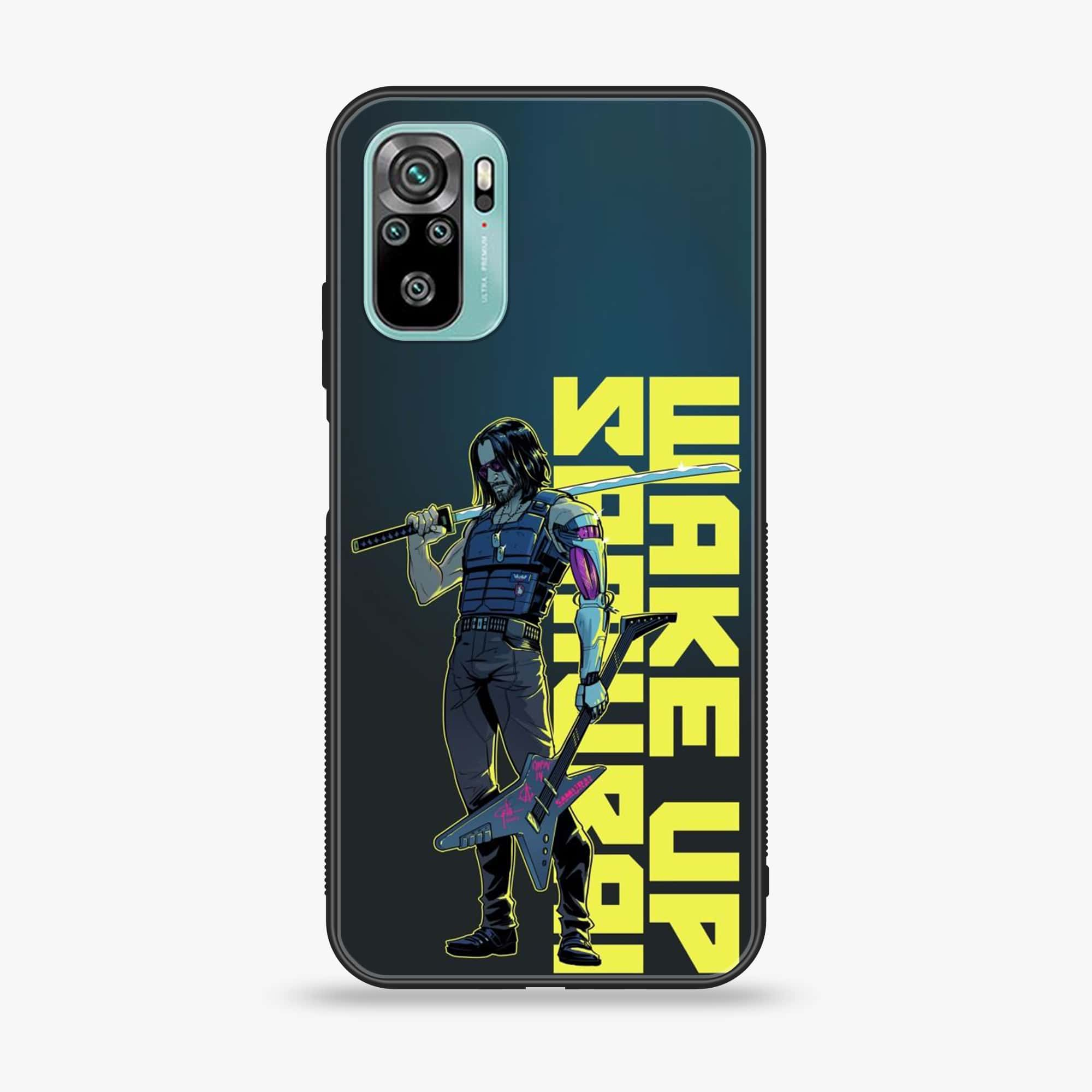 Xiaomi Redmi Note 10 - Cybernetic Warrior Series - Premium Printed Glass soft Bumper shock Proof Case