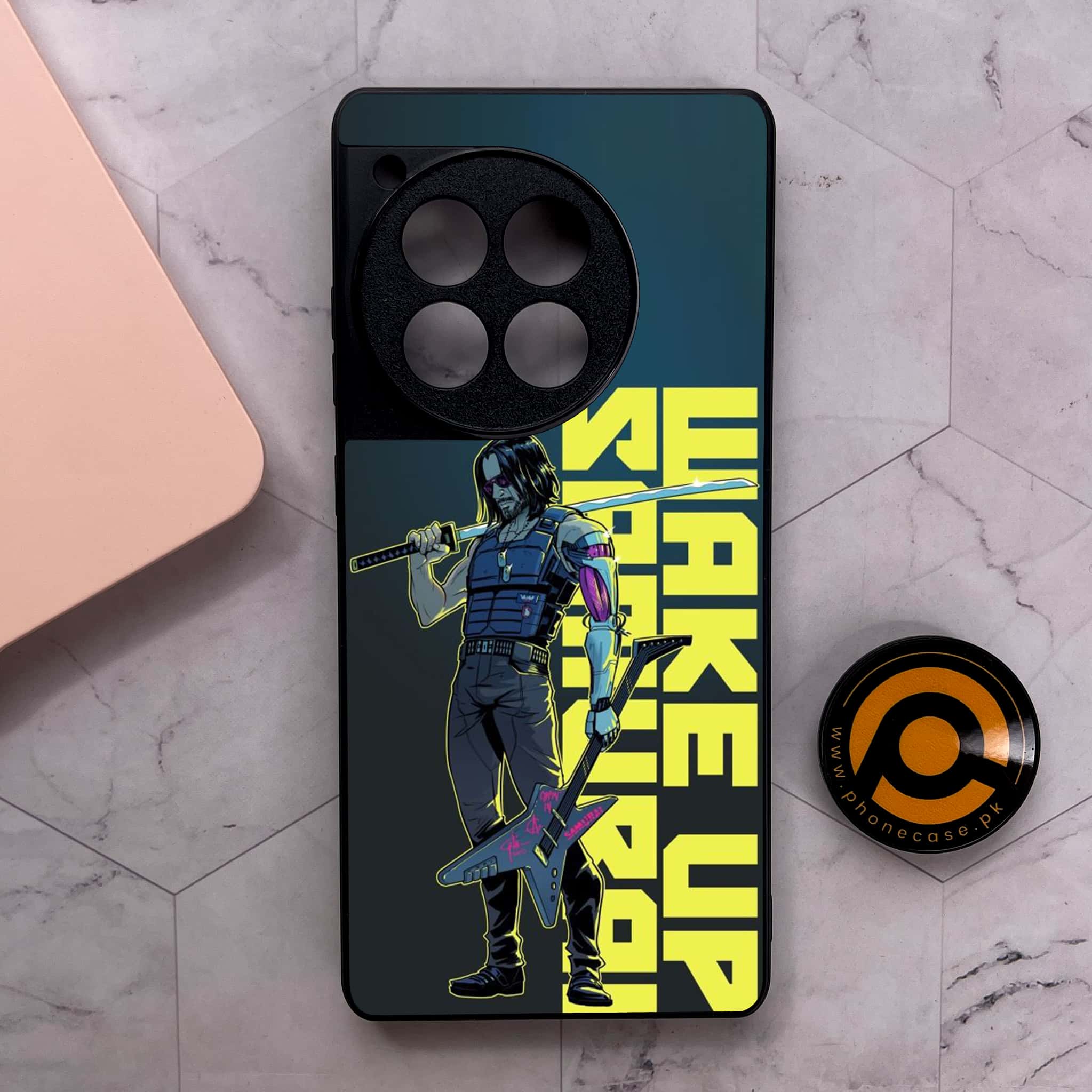 OnePlus 12R - Cybernetic Warrior Series - Premium Metal Printed soft Bumper shock Proof Case