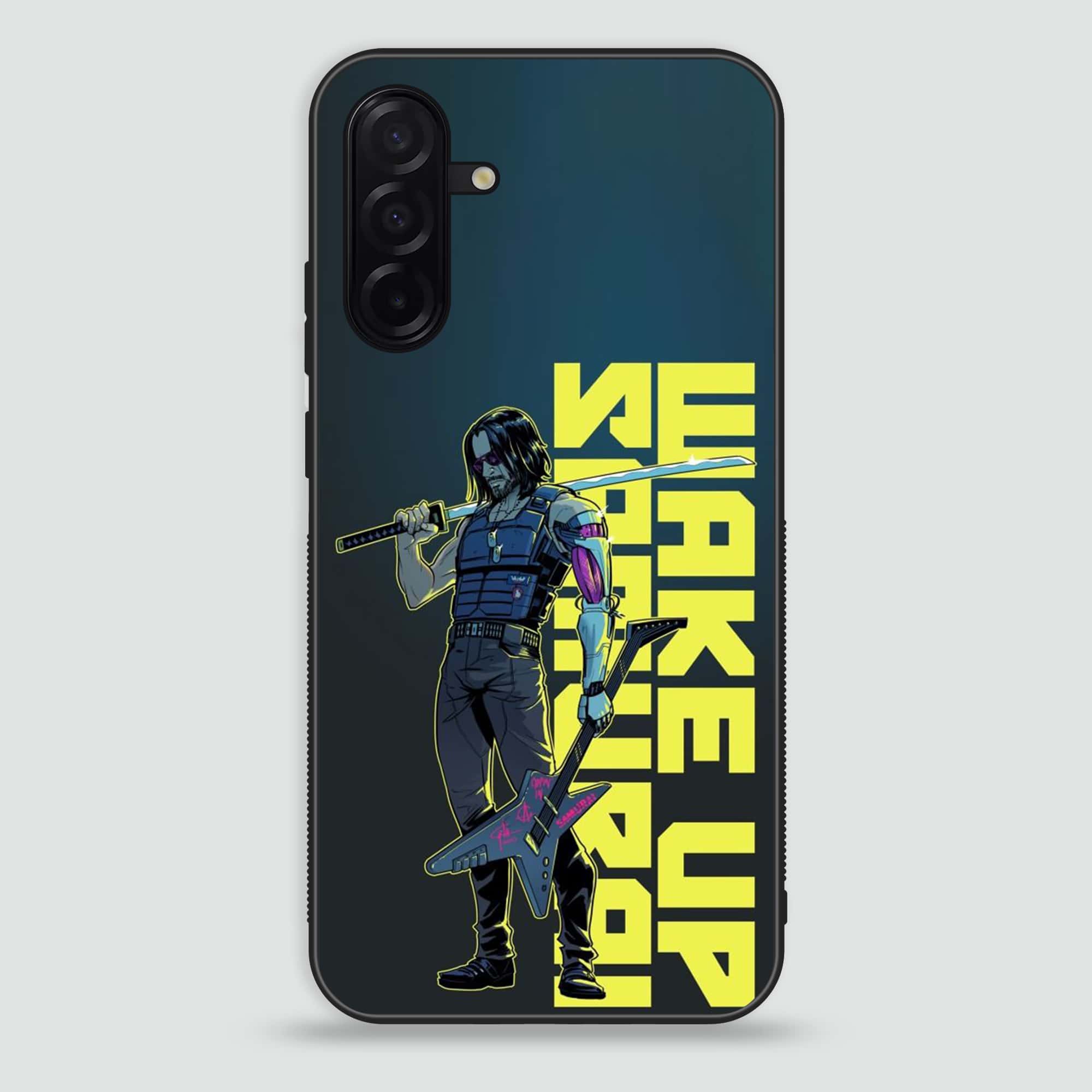 Samsung Galaxy A26 -   Cybernetic Warrior Series  - Premium Printed Glass soft Bumper shock Proof Case