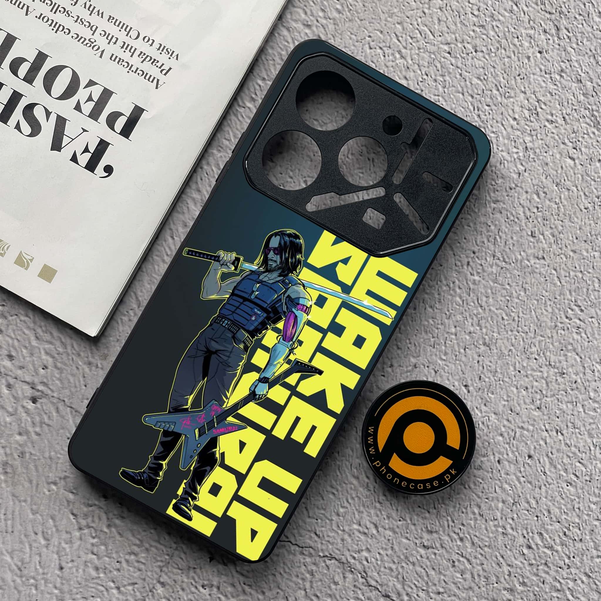 Tecno Pova 6 Neo - Cybernetic Warrior Series - Premium Metal  Printed soft Bumper shock Proof Case