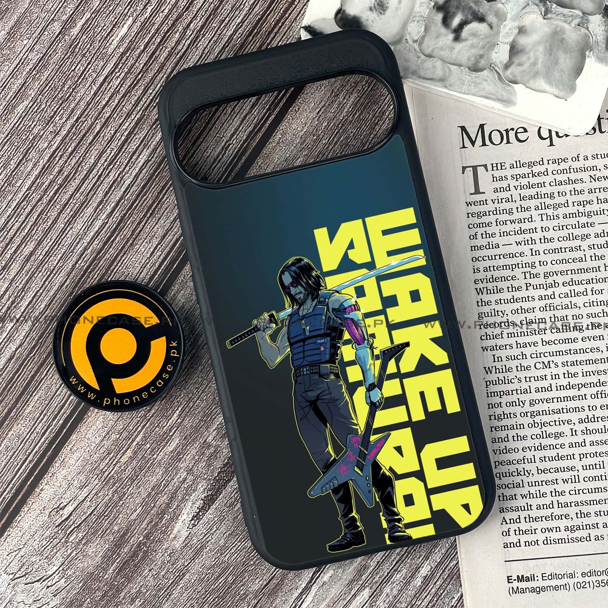 Google Pixel 9 Pro - Cybernetic Warrior Series - Premium Metal Printed soft Bumper Shock Proof Case
