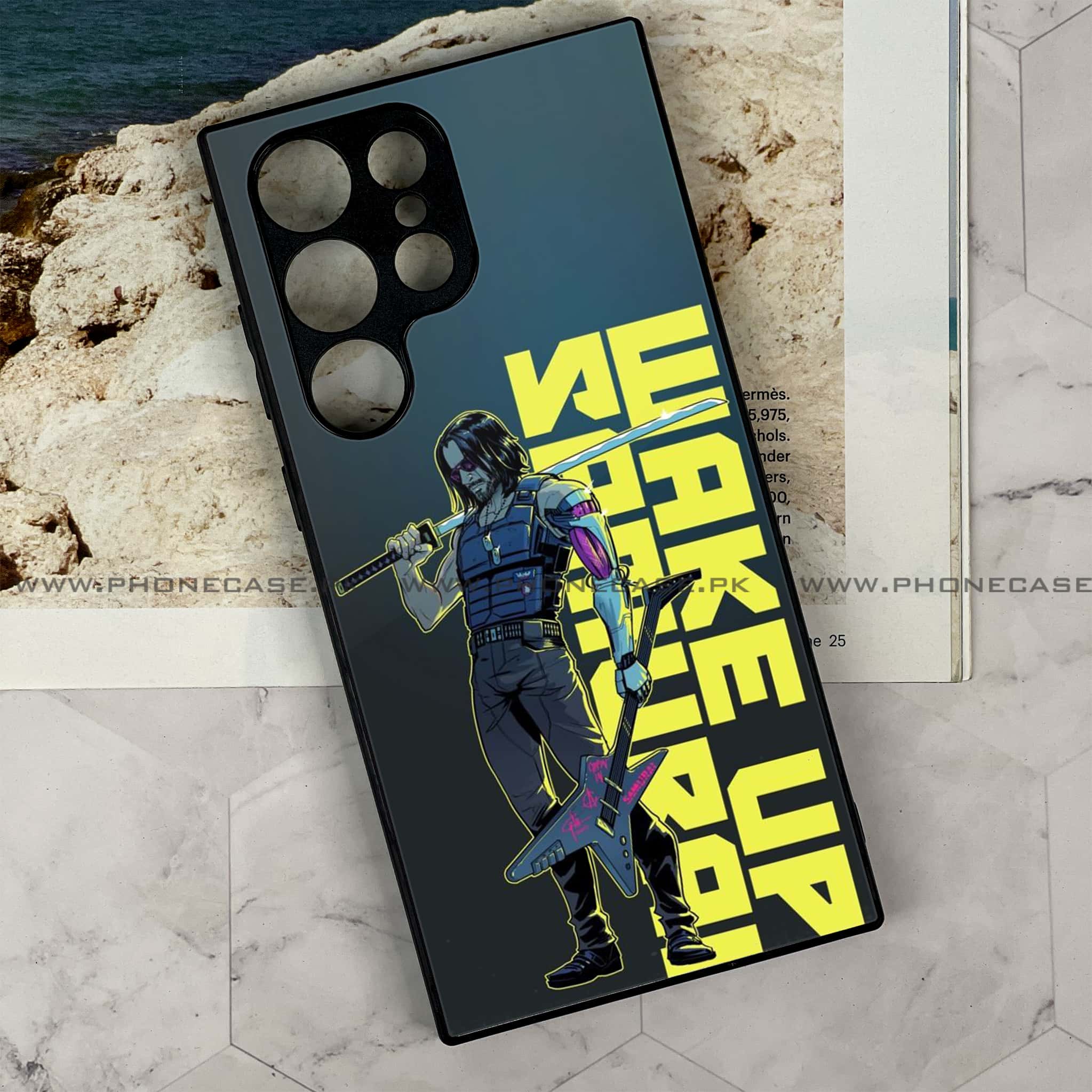 Samsung Galaxy S24 Ultra - Cybernetic Warrior Series - Premium Metal Printed soft Bumper shock Proof Case