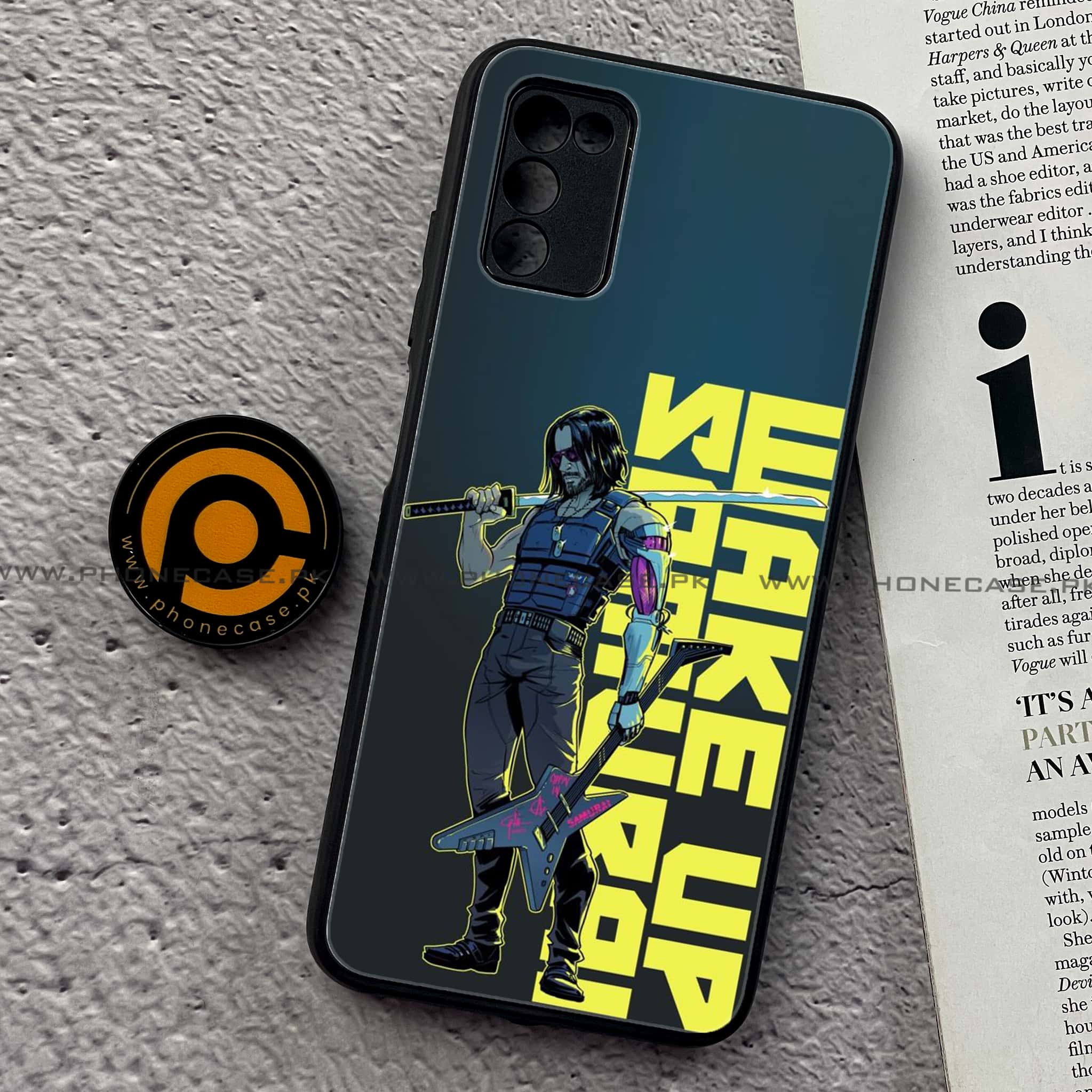Samsung Galaxy A03s -  Cybernetic Warrior Series - Premium Printed Metal soft Bumper shock Proof Case