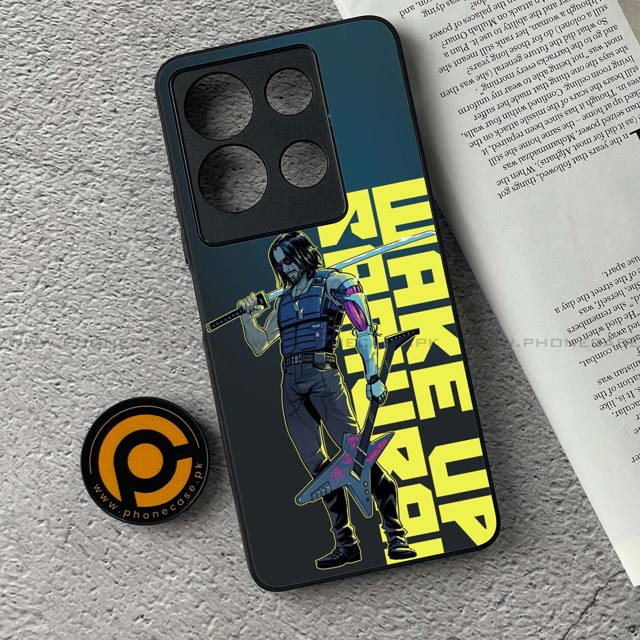 Infinix Note 30 - Cybernetic Warrior Series - Premium Printed Glass soft Bumper shock Proof Case