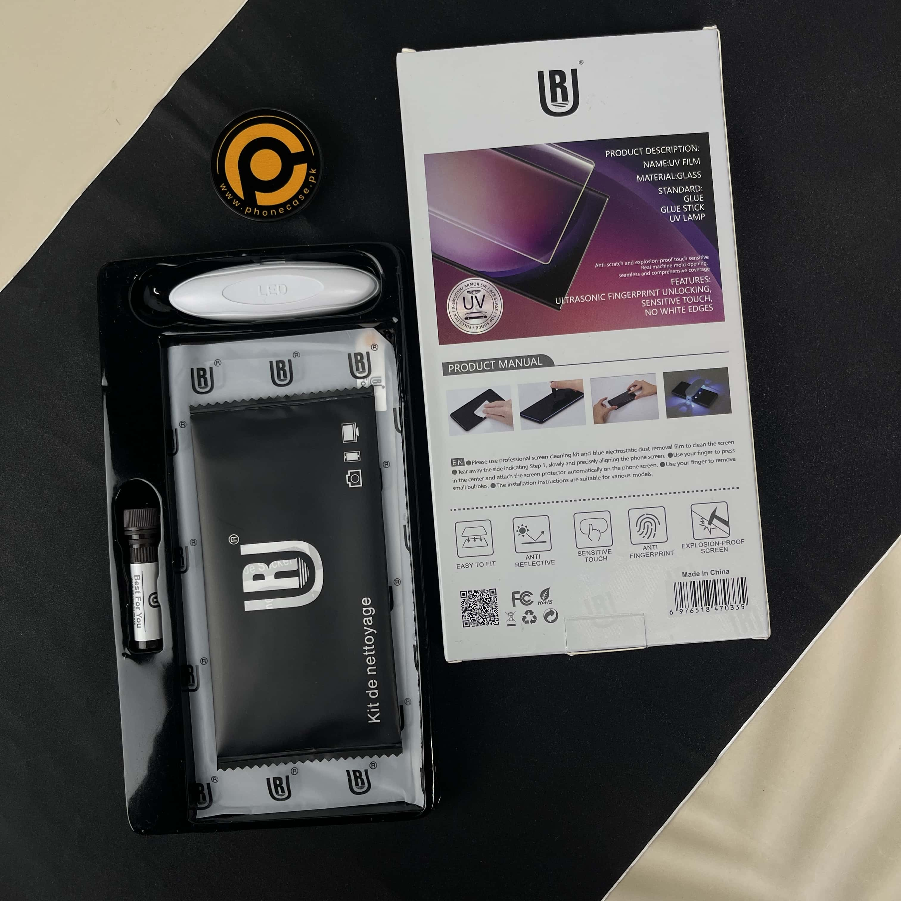 OnePlus 7 Pro - 30 Second UV Edge to Edge Ultra Clear Tempered Glass Screen Protector