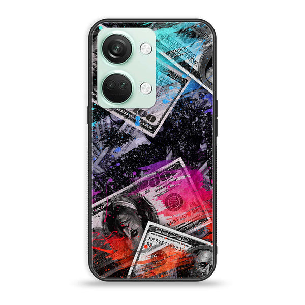 OnePlus Nord 3 5G - Dollar Design 4 - Premium Printed Glass soft Bumper shock Proof Case CS-18413