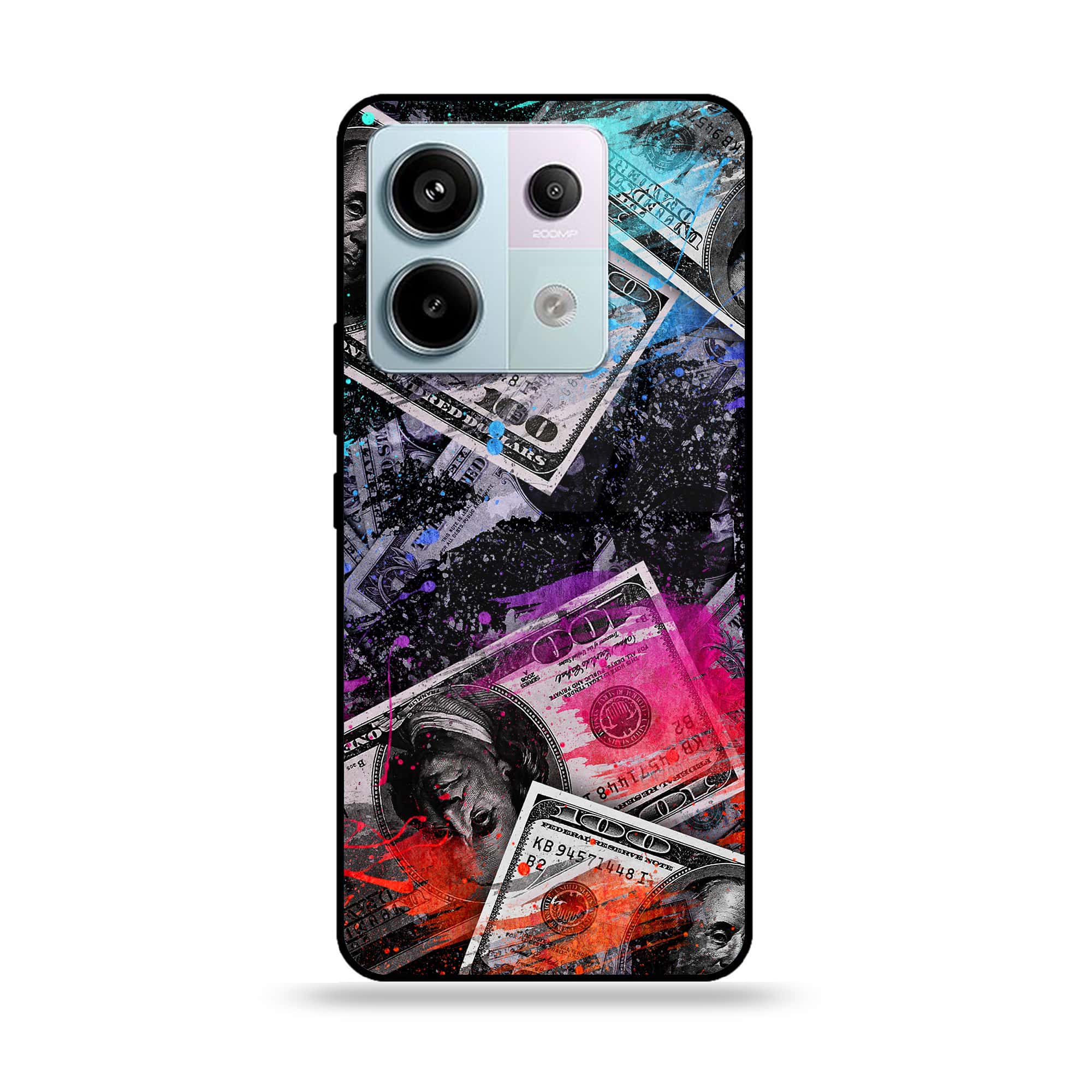 Redmi Note 13 - Dollar Series - Premium Metal Printed soft Bumper shock Proof Case