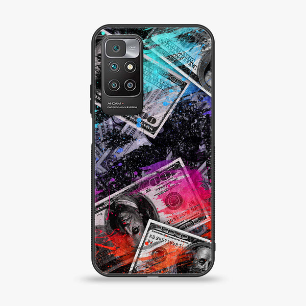 Redmi 10 4G/ Redmi 10 Prime  - Dollar Design 4 - Soft Bumper shock Proof Glass Case CS-17259