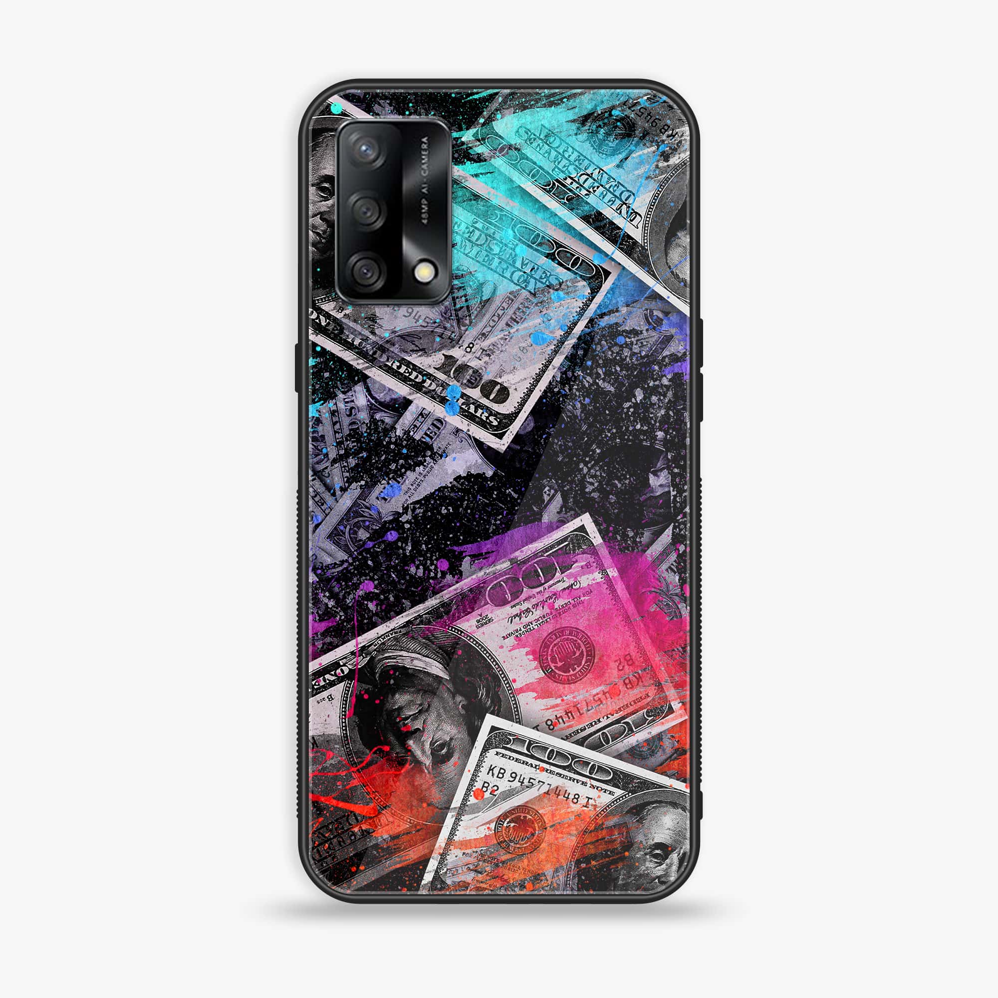 Oppo F19s - Dollar Series - Premium Metal Printed soft Bumper shock Proof Case
